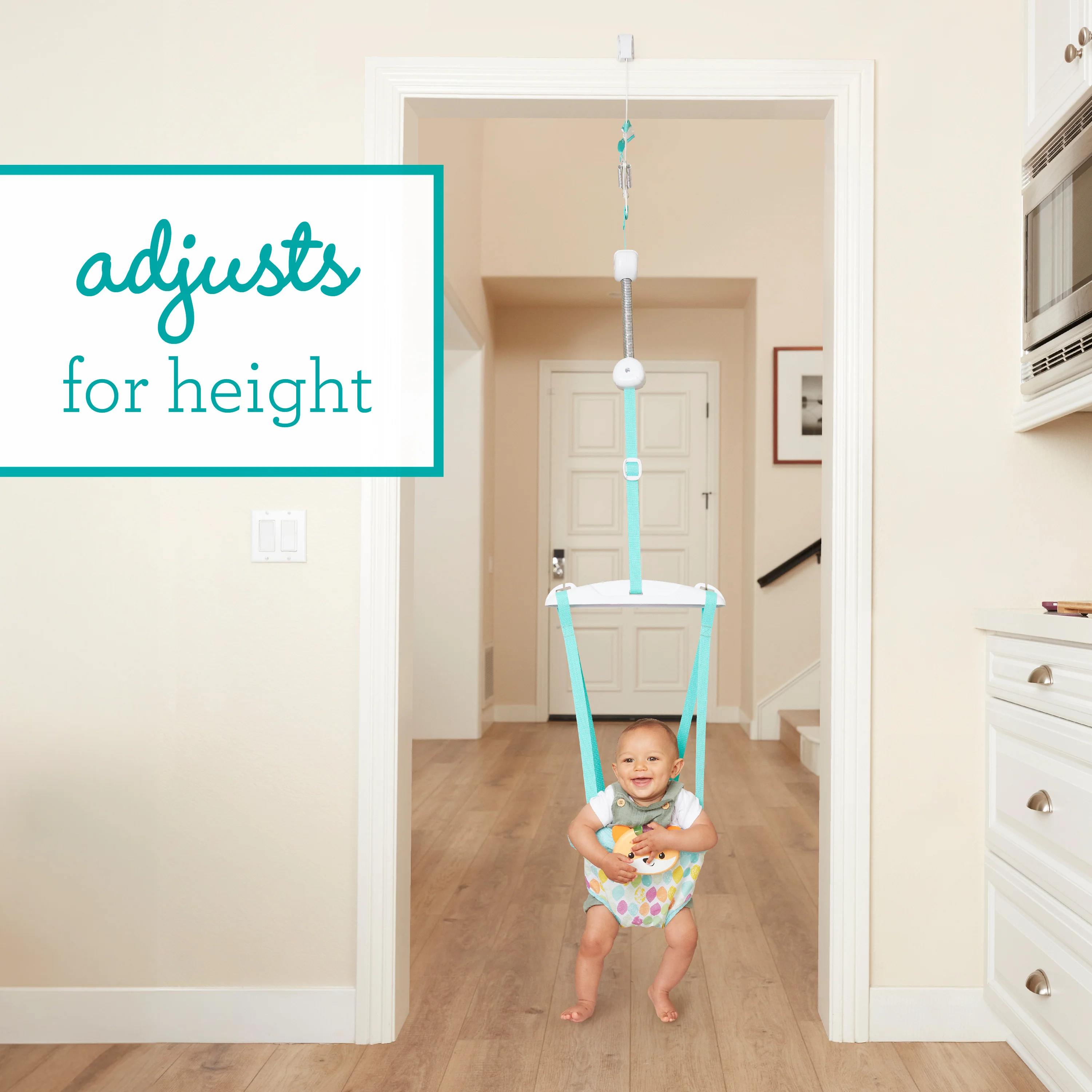 2-in-1 Music & Lights Doorway Jumper - Fox - Image 3