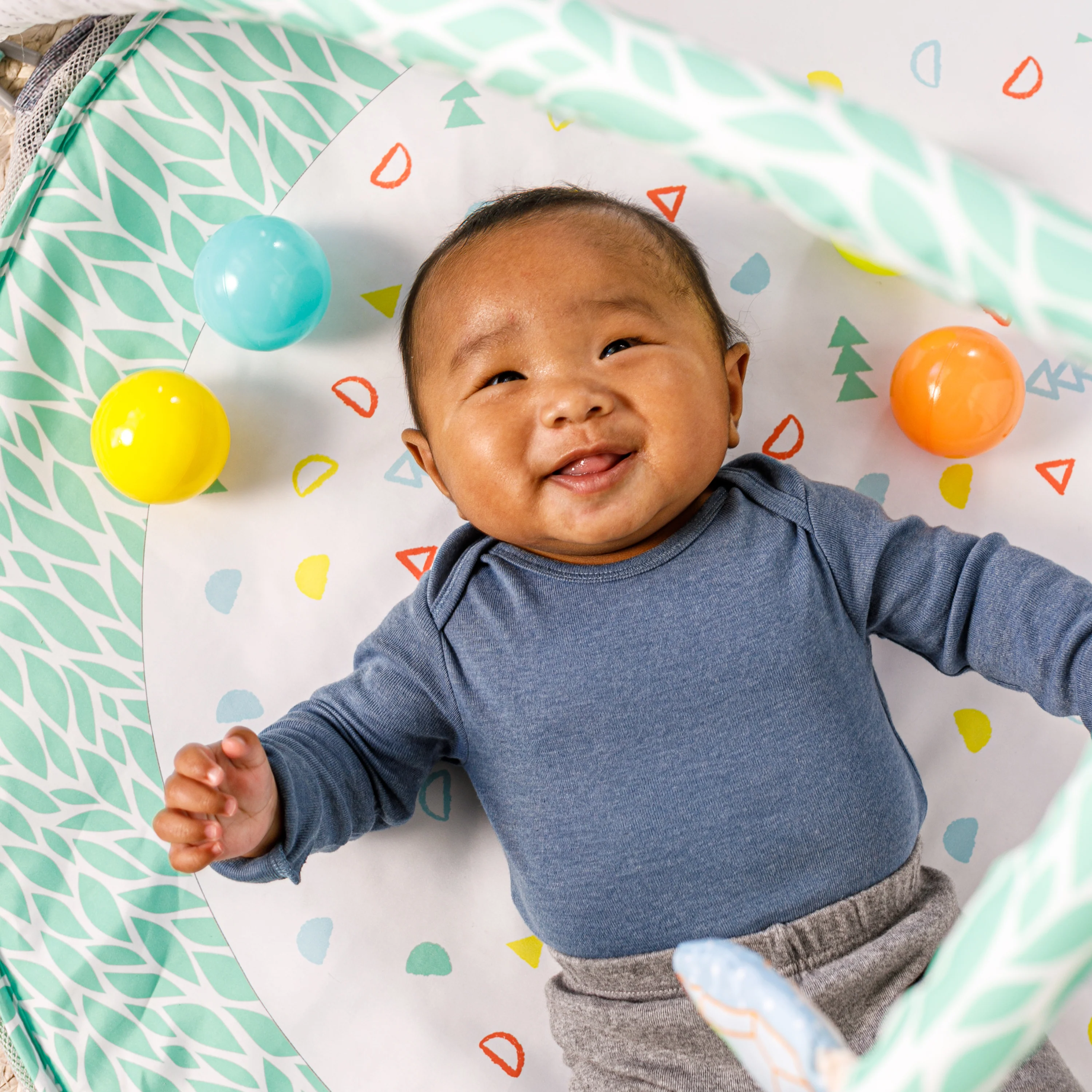 4-IN-1 JUMBO ACTIVITY GYM & BALL PIT, Succulents - Image 8