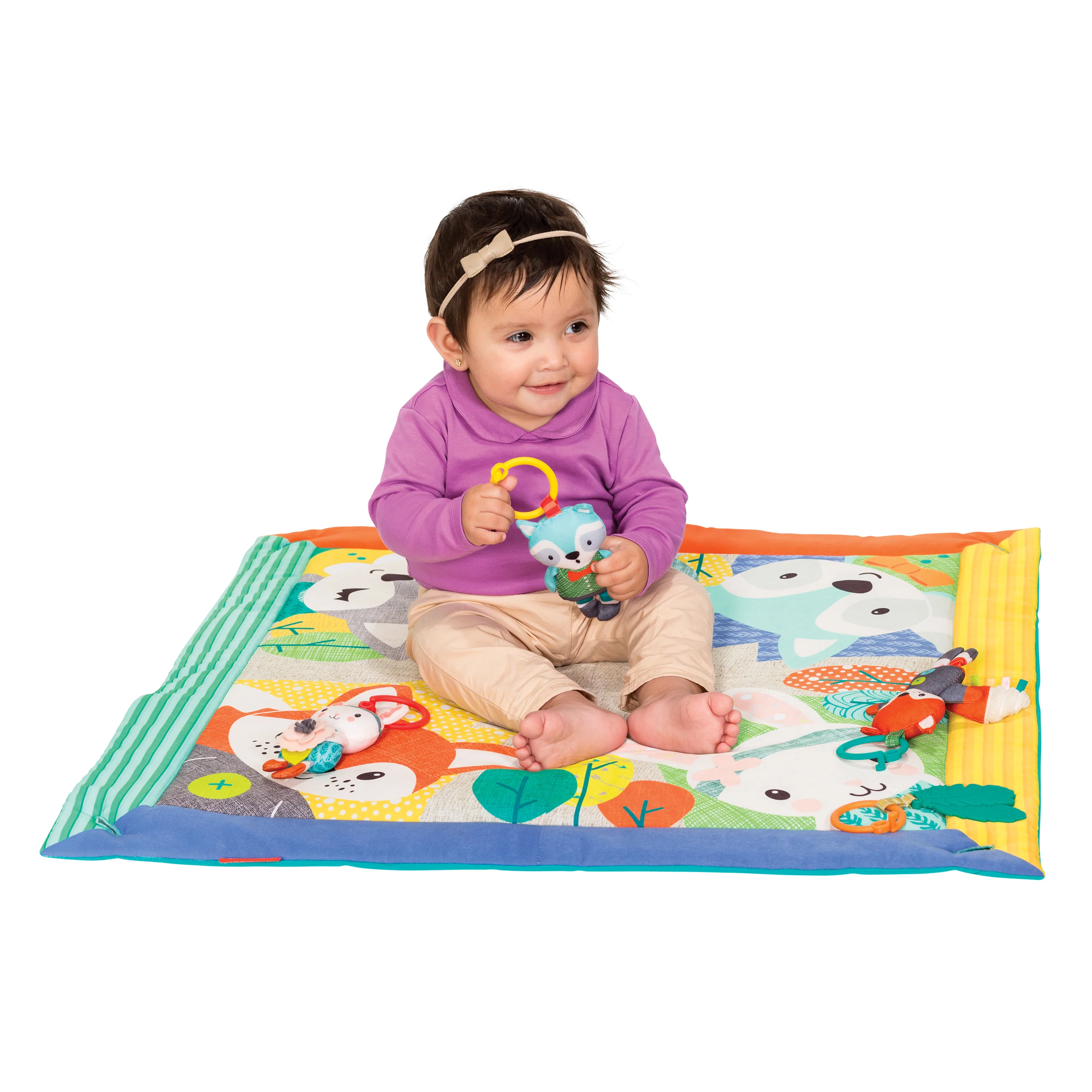 Deluxe Twist & Fold Activity Gym & Play Mat™ Forest - Image 10