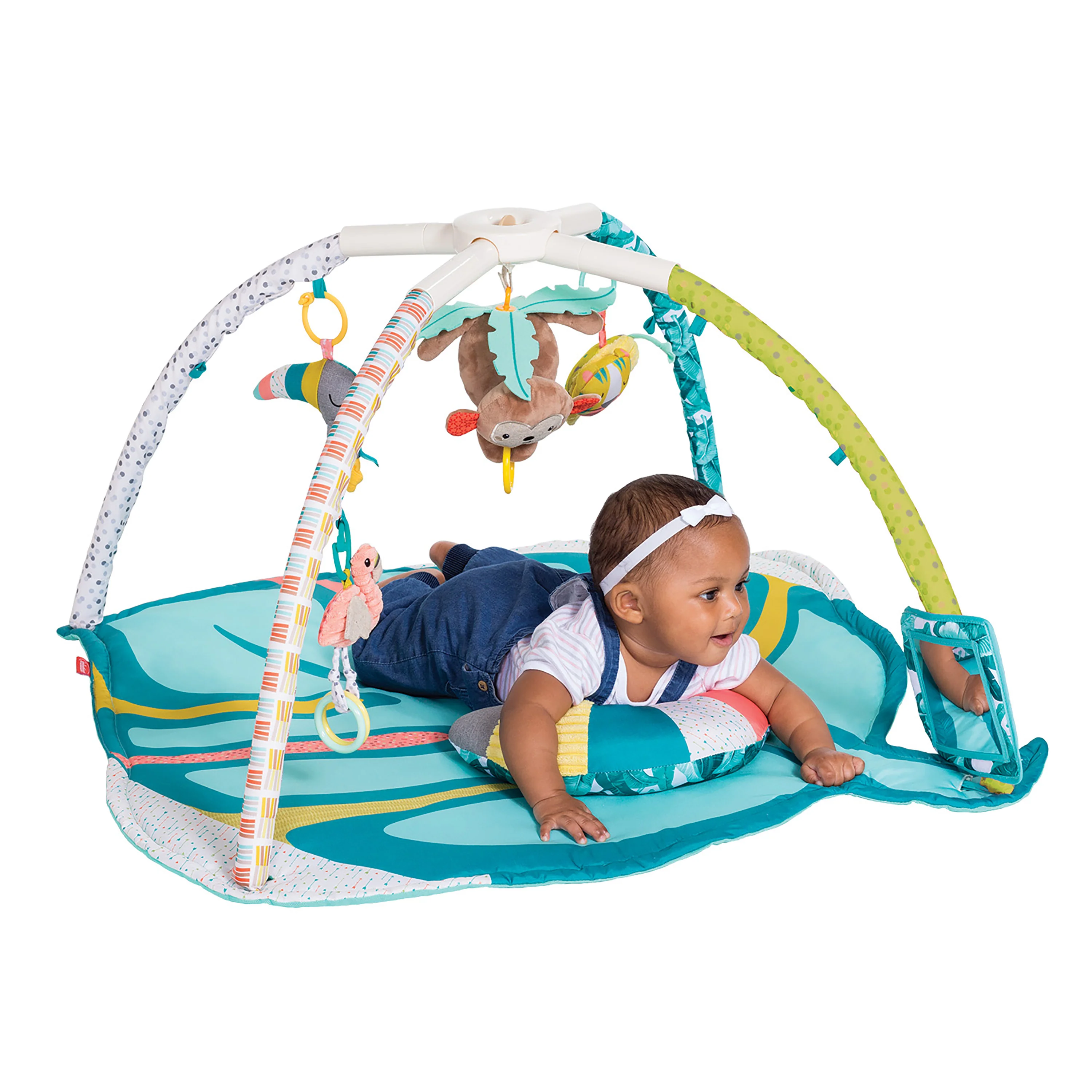 Deluxe Twist & Fold Activity Gym & Play Mat™ Tropical - Image 3