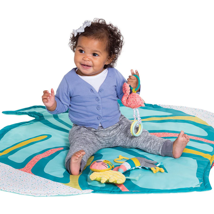 Deluxe Twist & Fold Activity Gym & Play Mat™ Tropical - Image 4