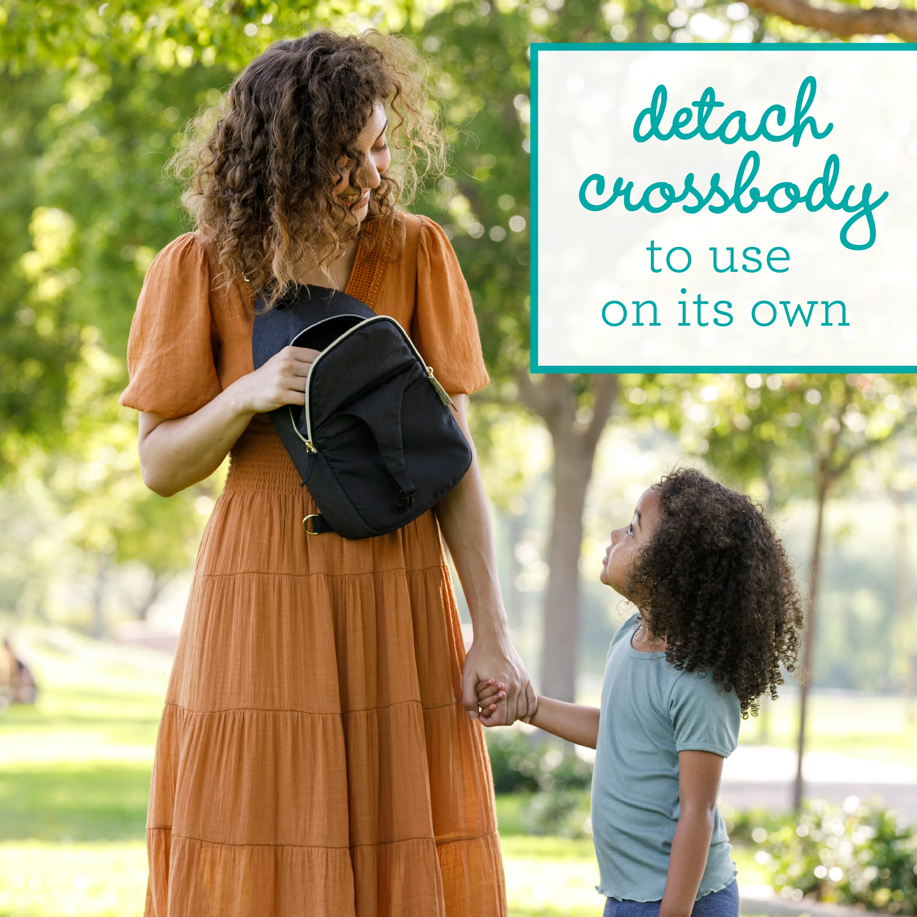 Flip 4-in-1 Convertible Carrier & Crossbody Diaper Bag Set - Image 7