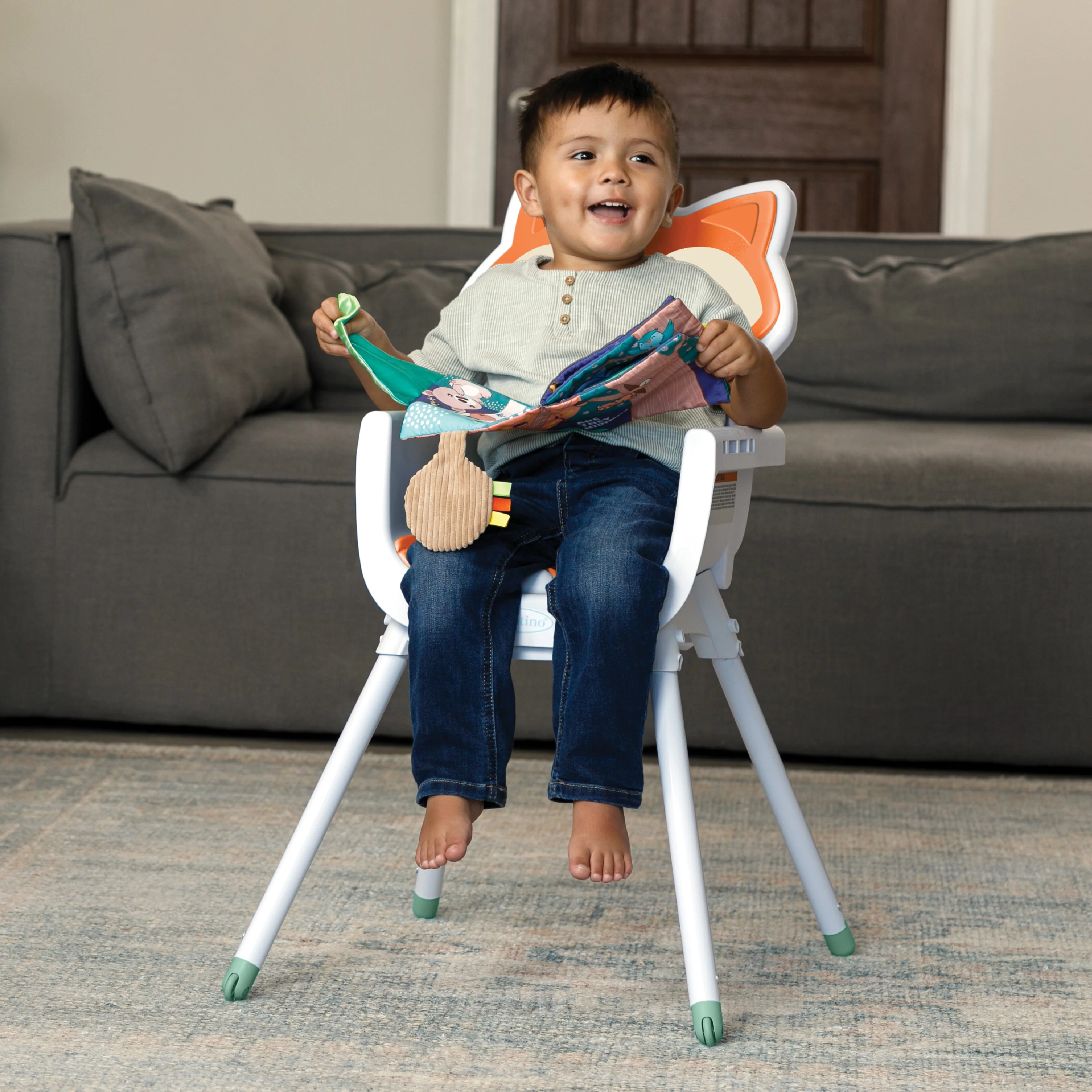 Grow-With-Me 4-in-1 Convertible High Chair - Fox - Image 12