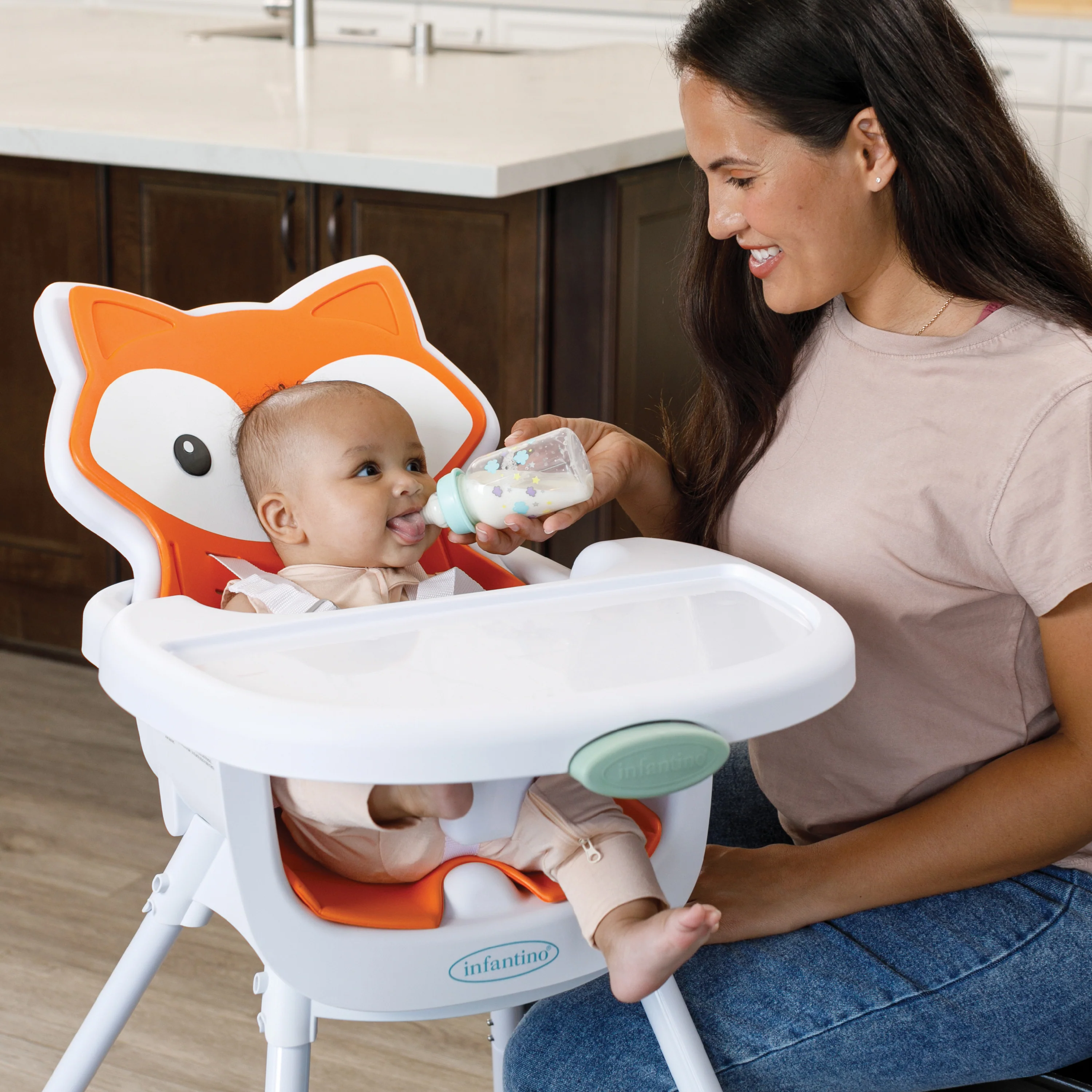 Grow-With-Me 4-in-1 Convertible High Chair - Fox - Image 9