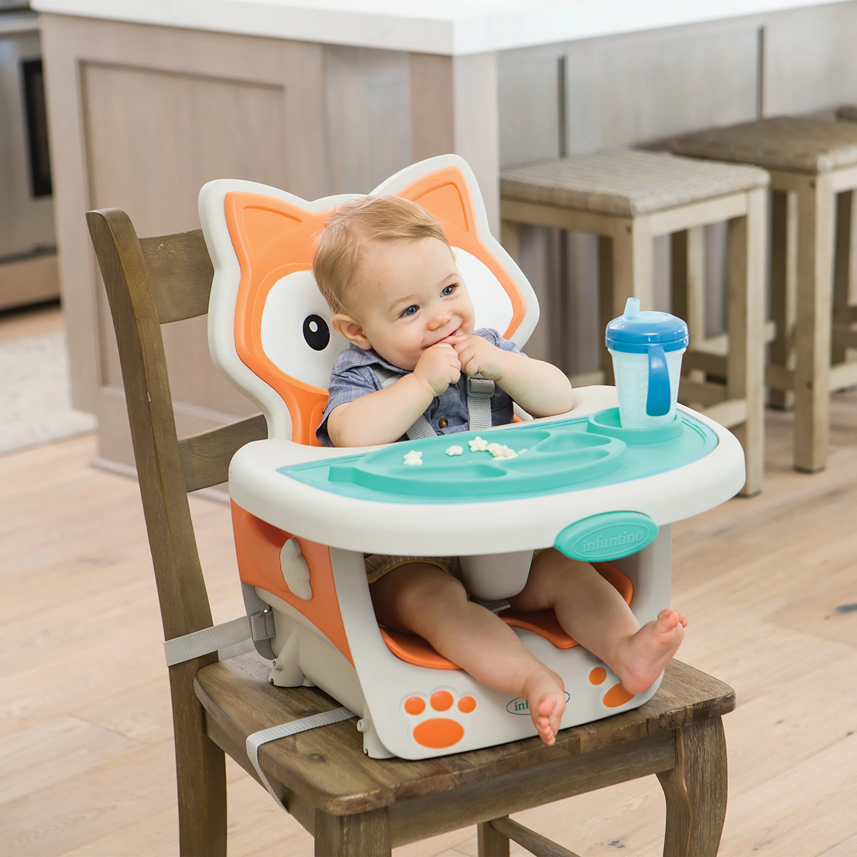 Grow-With-Me 4-in-1 Convertible High Chair - Fox - Image 11