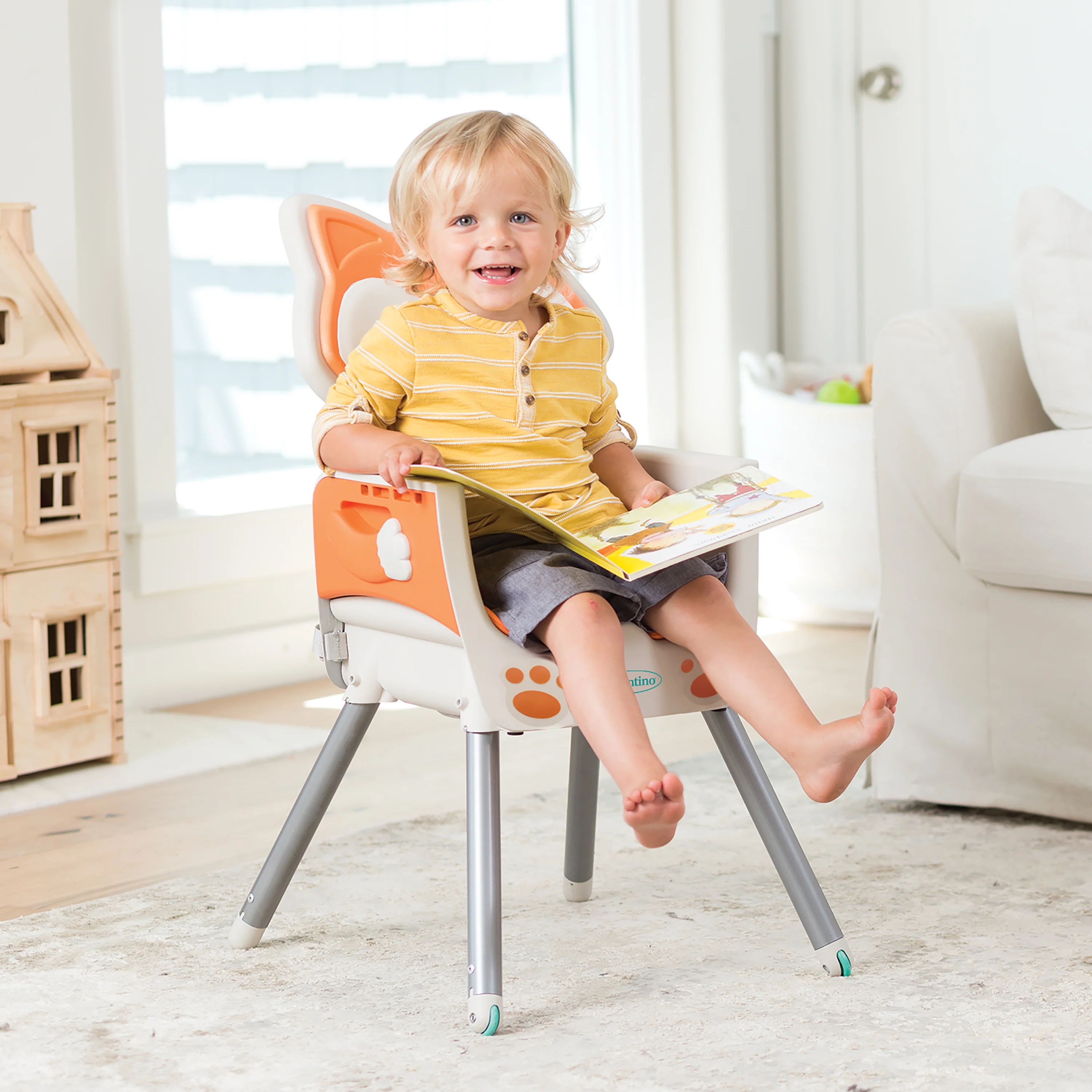 Grow-With-Me 4-in-1 Convertible High Chair - Fox - Image 9