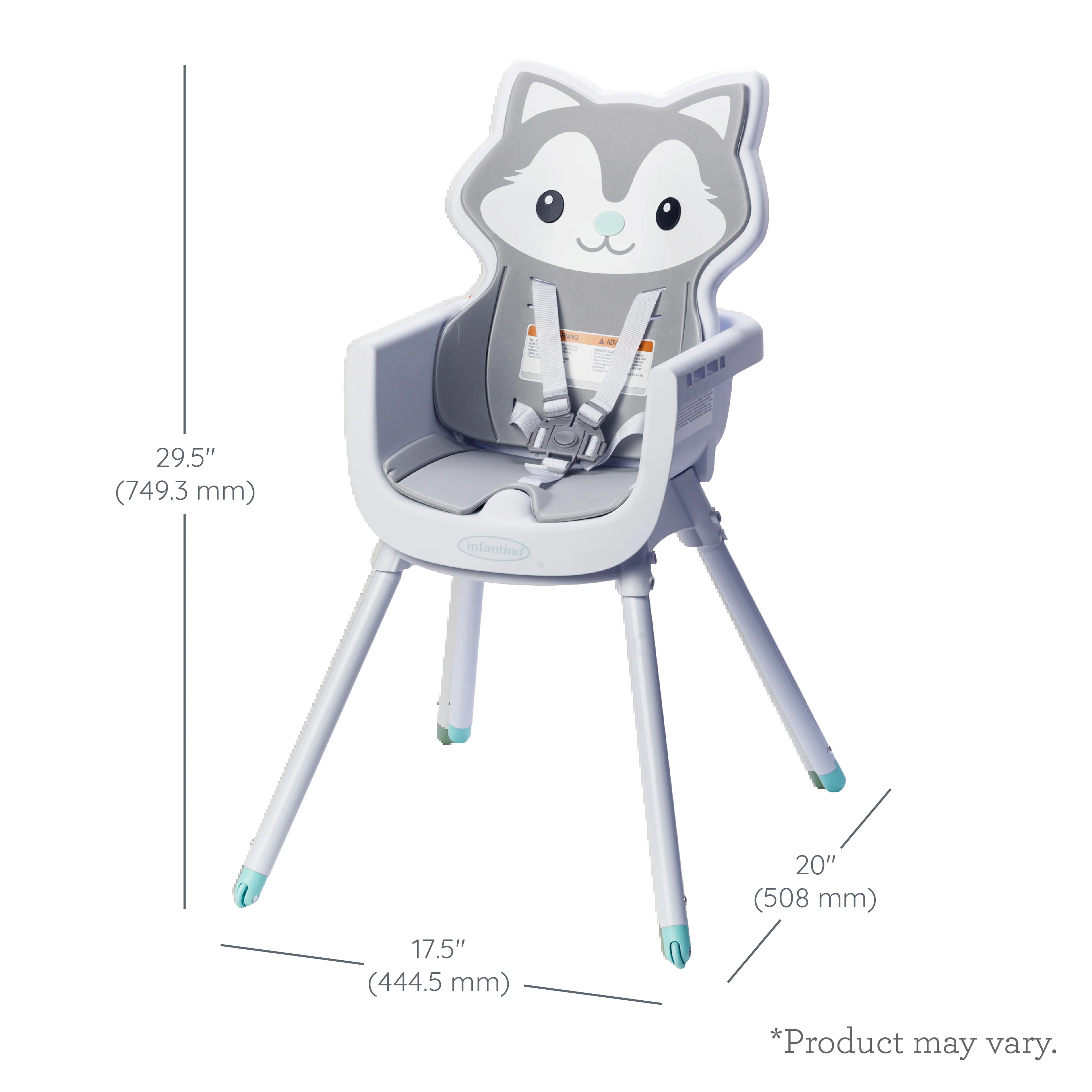 Grow-With-Me 4-in-1 Convertible High Chair - Husky - Image 6