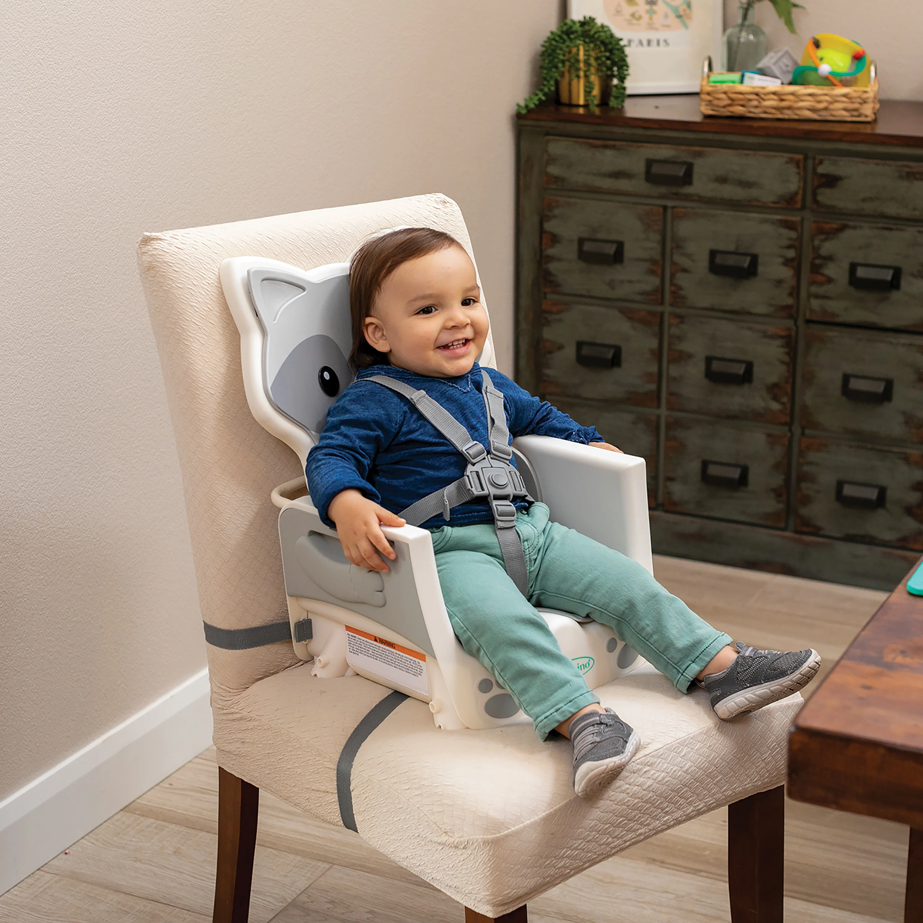 Grow-With-Me 4-in-1 Convertible High Chair - Raccoon - Image 15