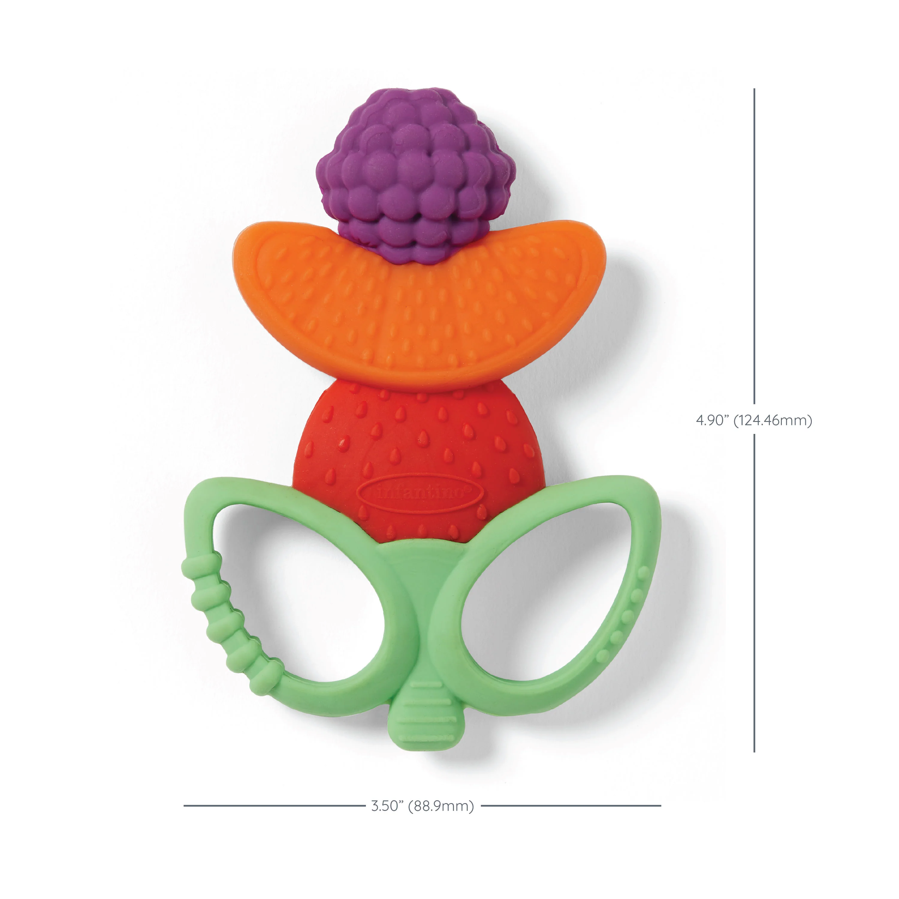 Lil' Nibbles Textured Silicone Teether - Fruit Kabob - Image 5
