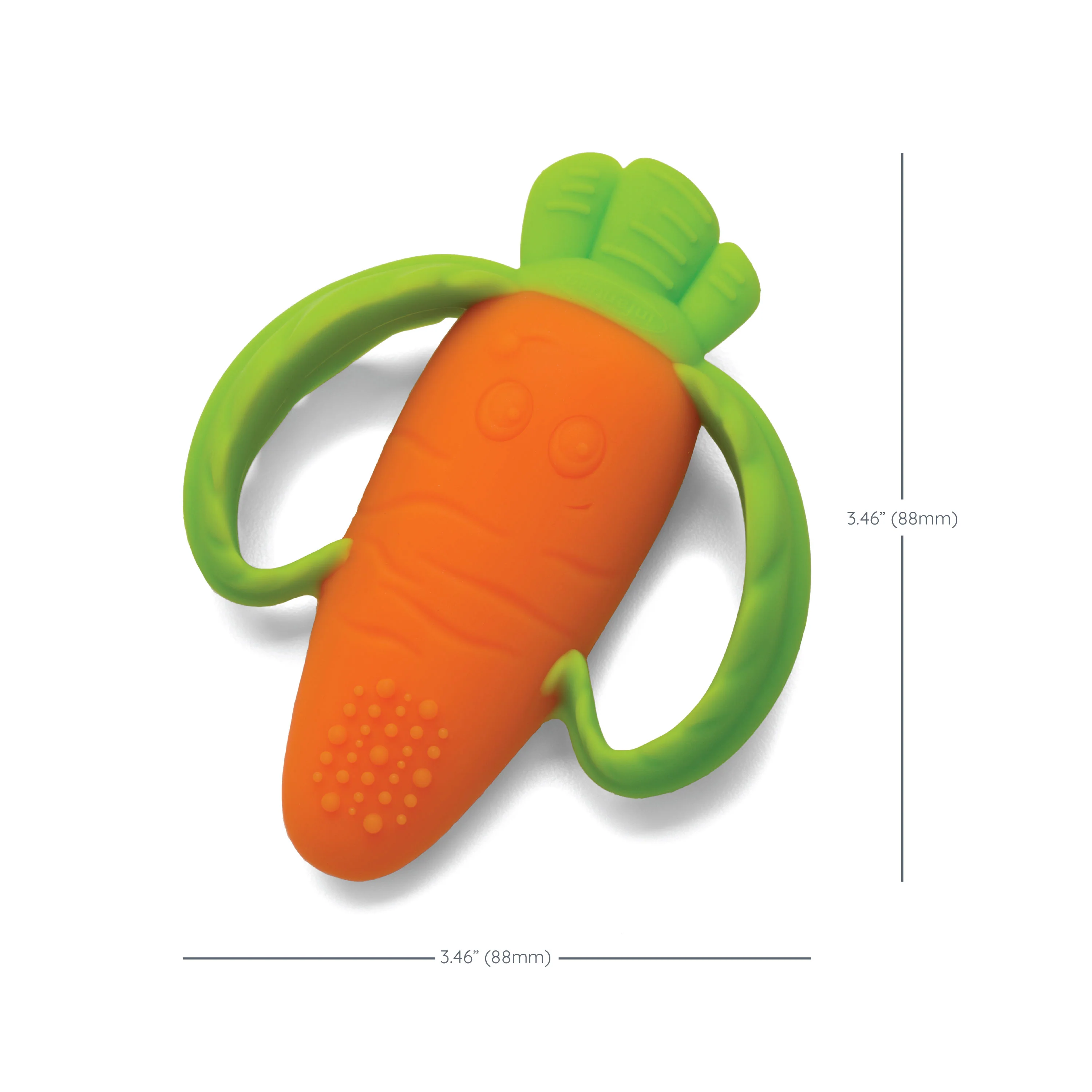 Lil' Nibbles Textured Silicone Teether – Carrot - Image 5