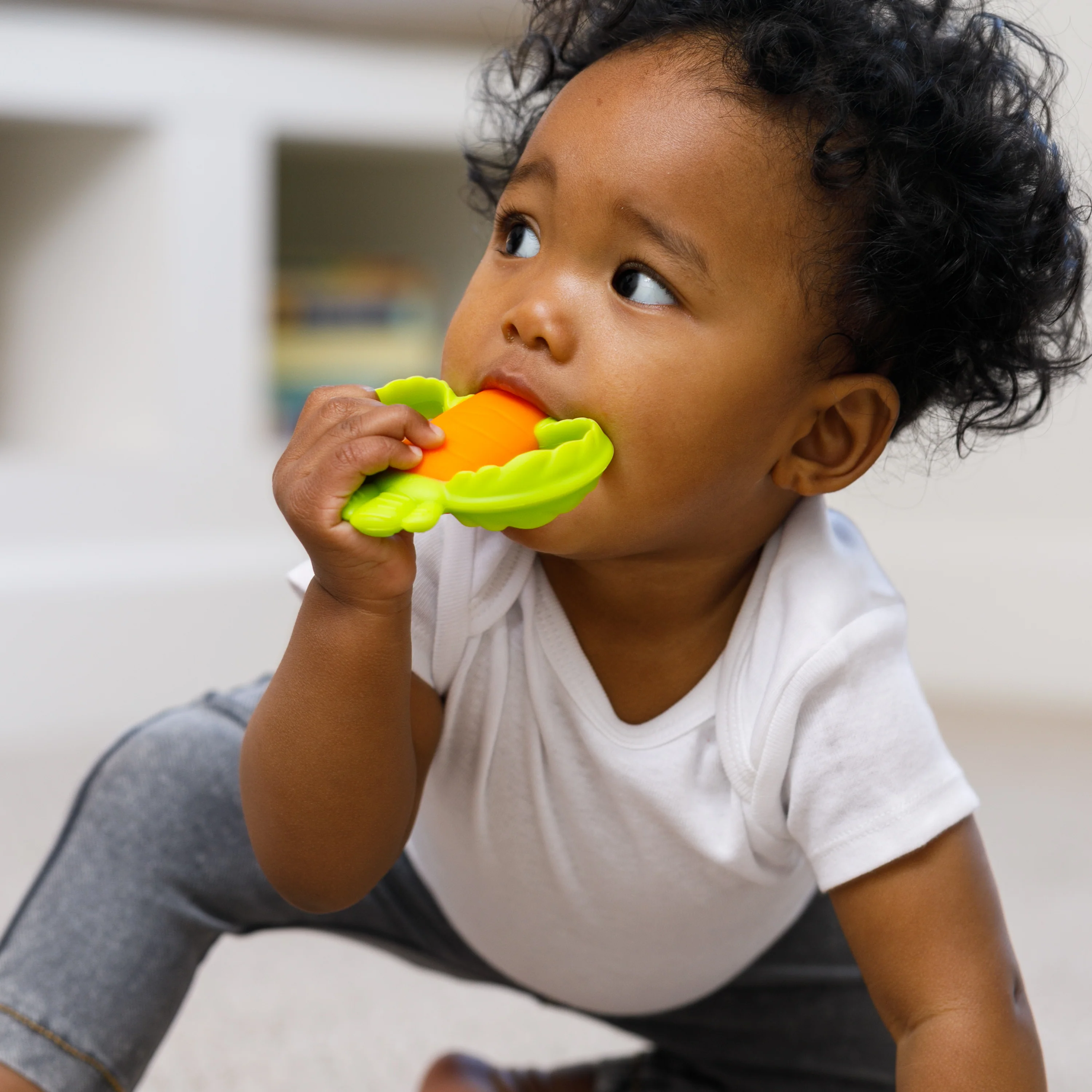 Lil' Nibbles Textured Silicone Teether – Carrot - Image 8
