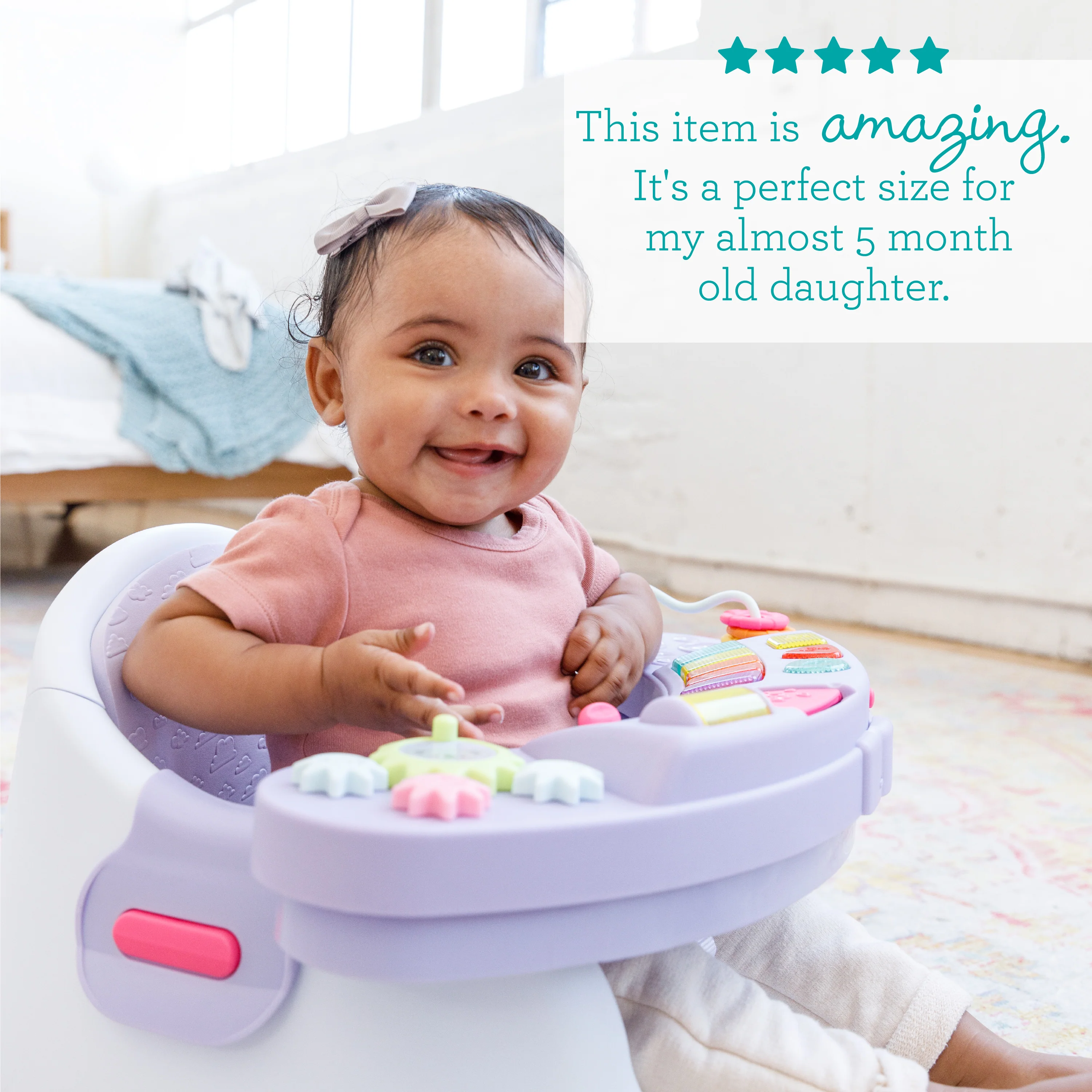 Music & Lights 3-in-1 Discovery Seat & Booster-Lavender - Image 4