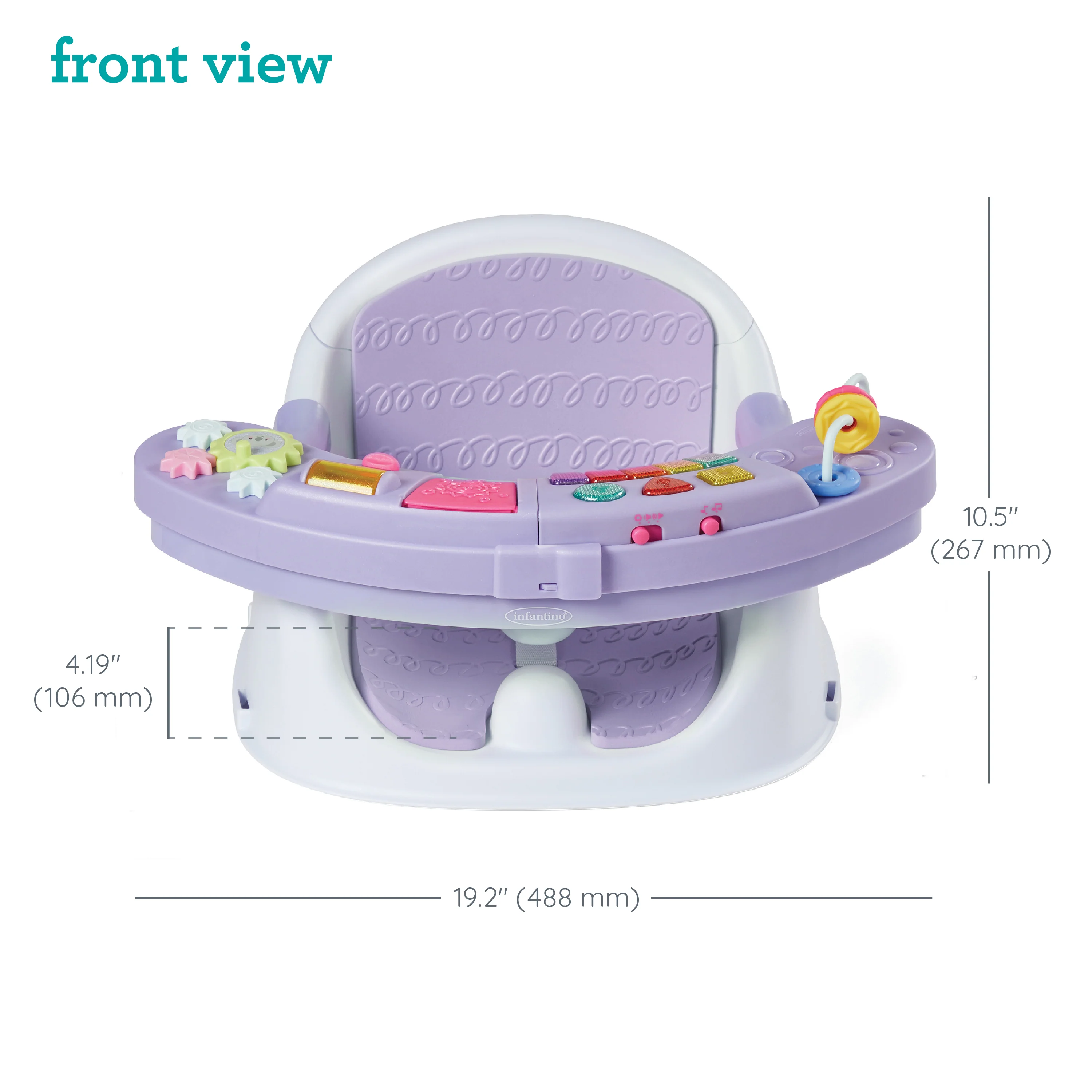 Music & Lights 3-in-1 Discovery Seat & Booster-Lavender - Image 6