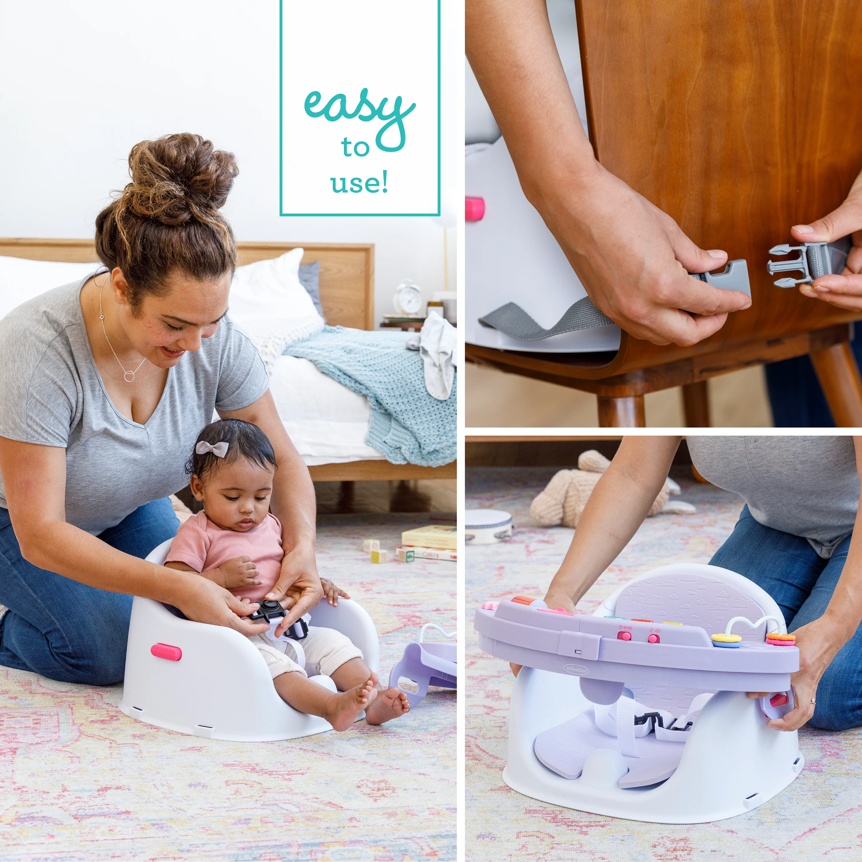 Music & Lights 3-in-1 Discovery Seat & Booster-Lavender - Image 8