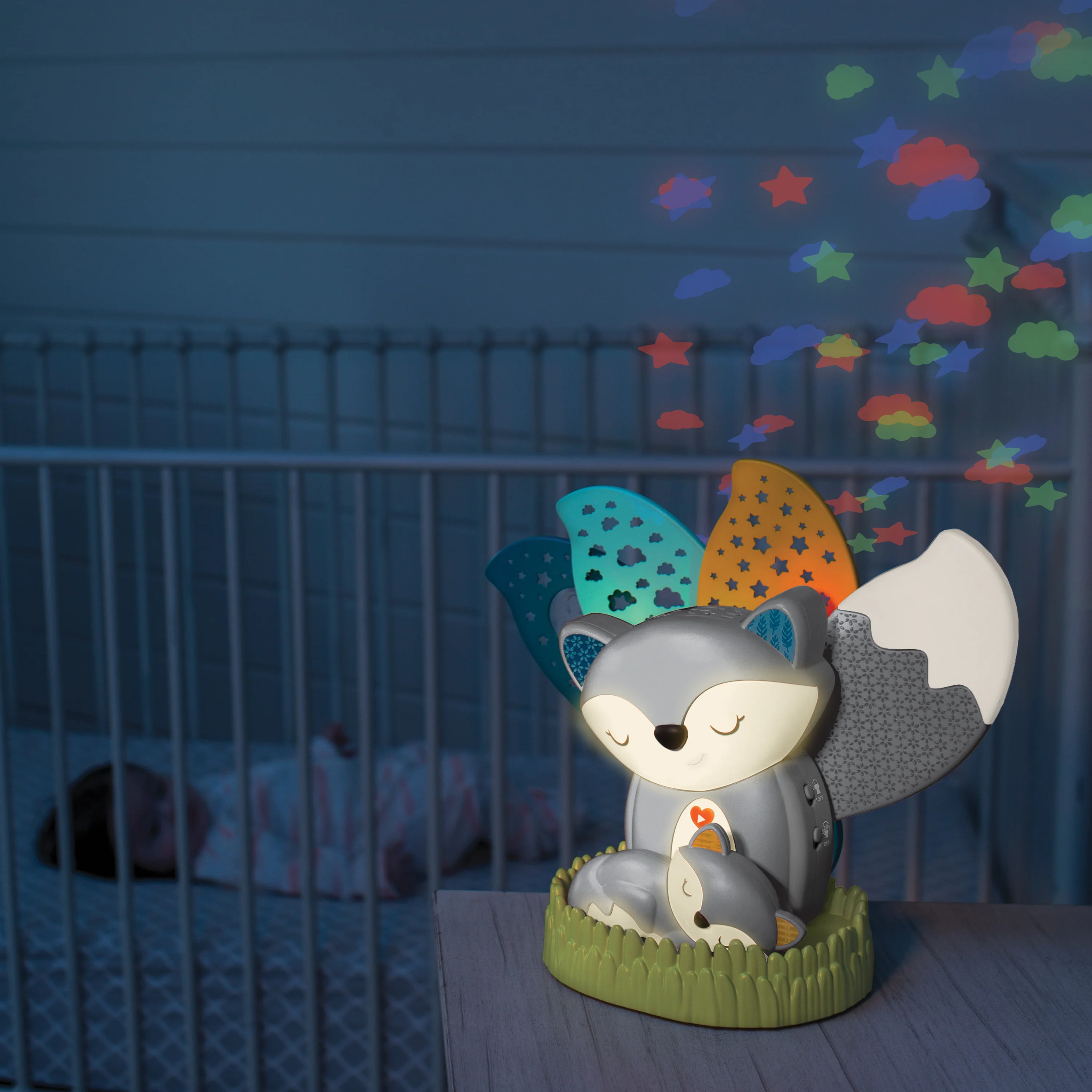 Musical Soother & Night Light Projector Go Gaga - Grey - Image 5