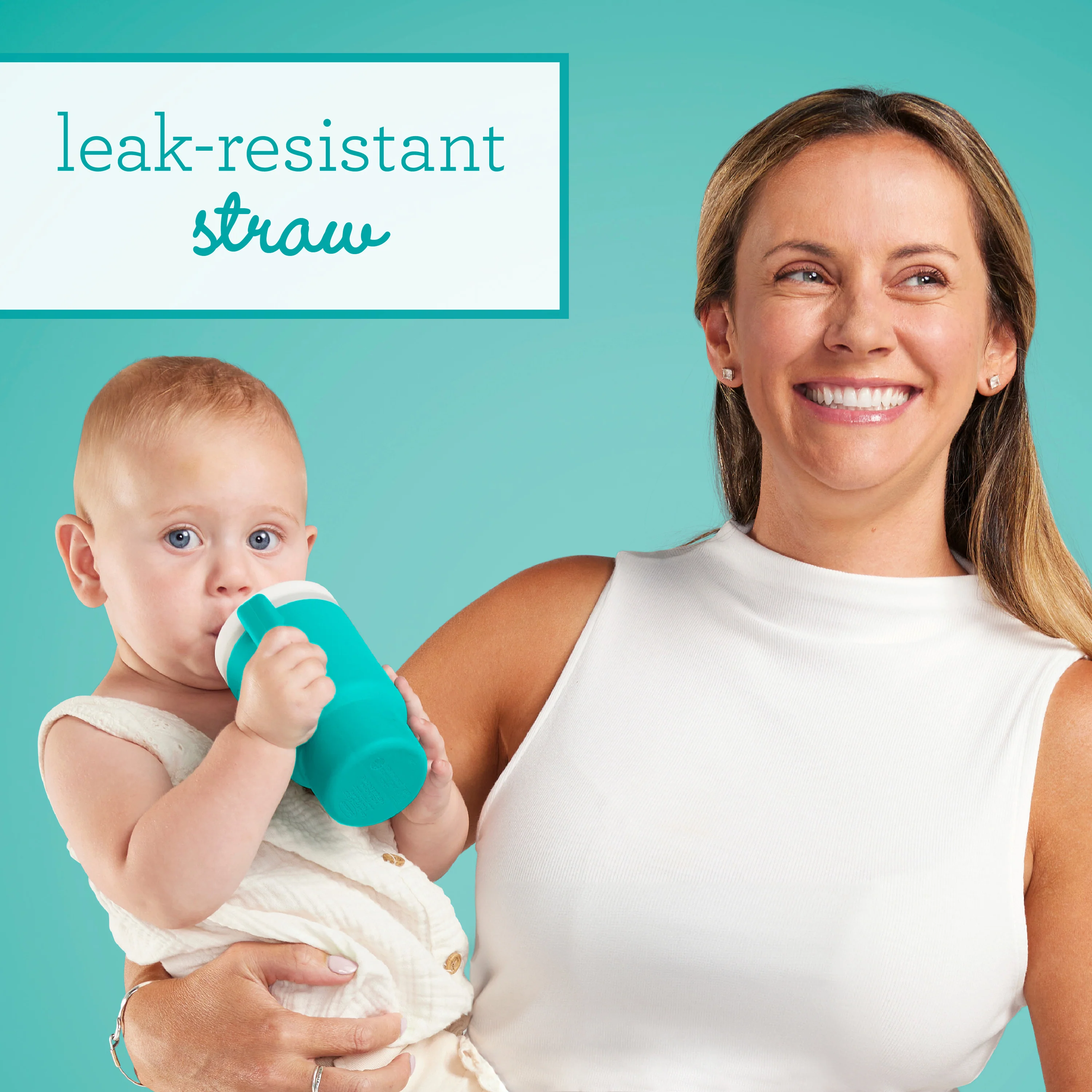 My 1st Tumbler™ Silicone 9oz - Aqua - Image 3