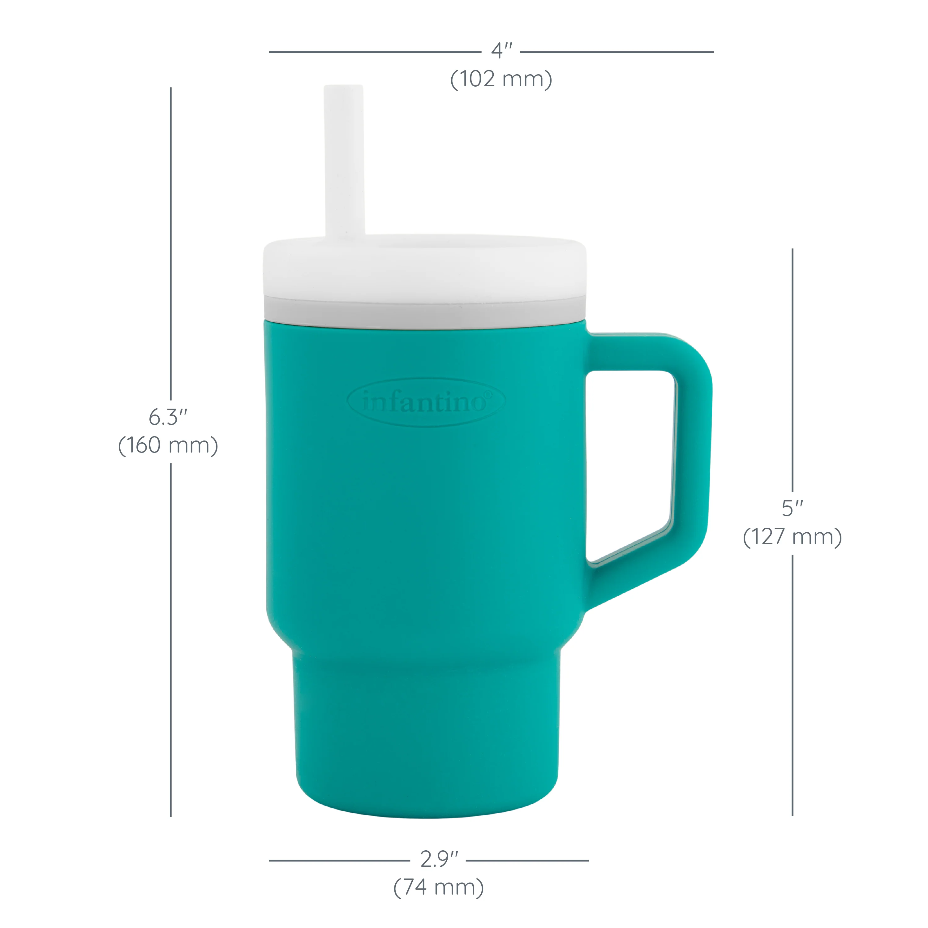 My 1st Tumbler™ Silicone 9oz - Aqua - Image 6