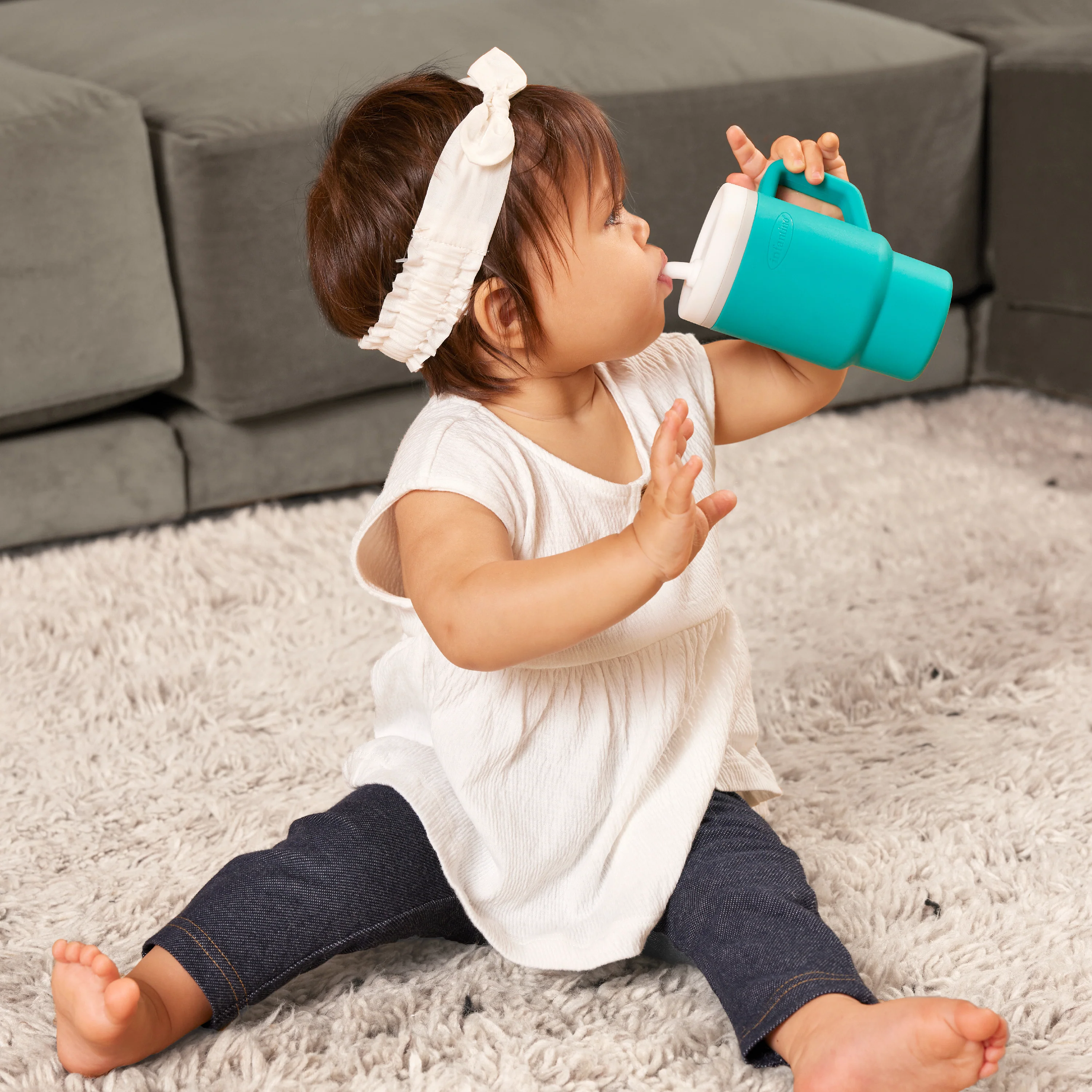 My 1st Tumbler™ Silicone 9oz - Aqua - Image 7