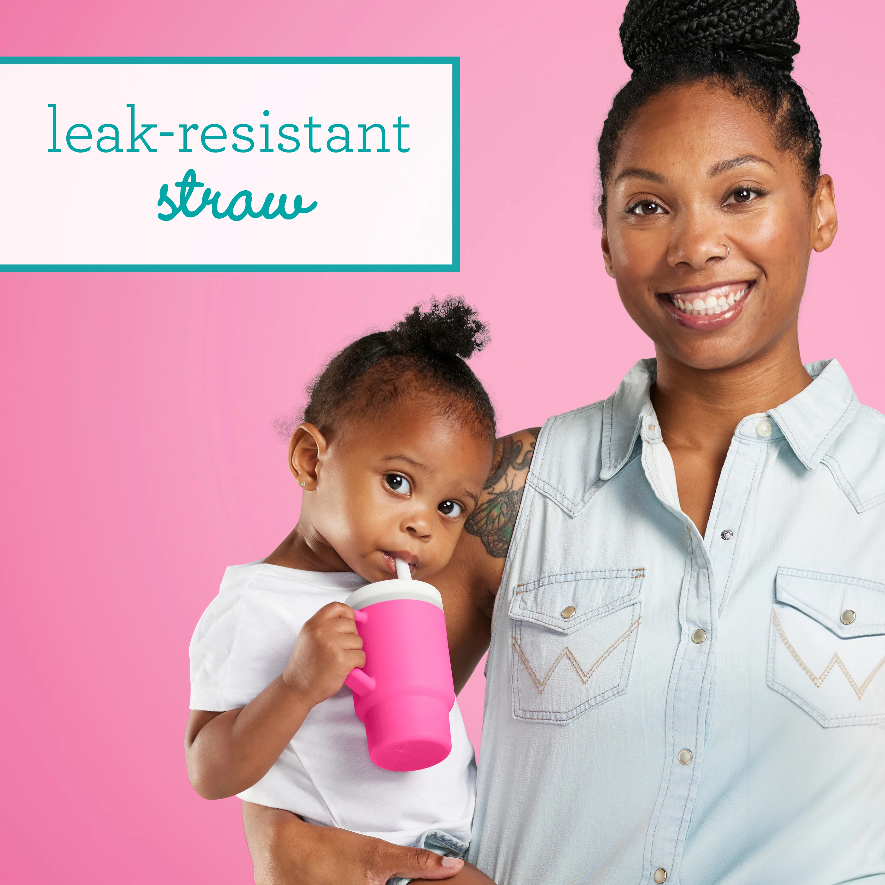 My 1st Tumbler™ Silicone 9oz - Bubble Gum - Image 3