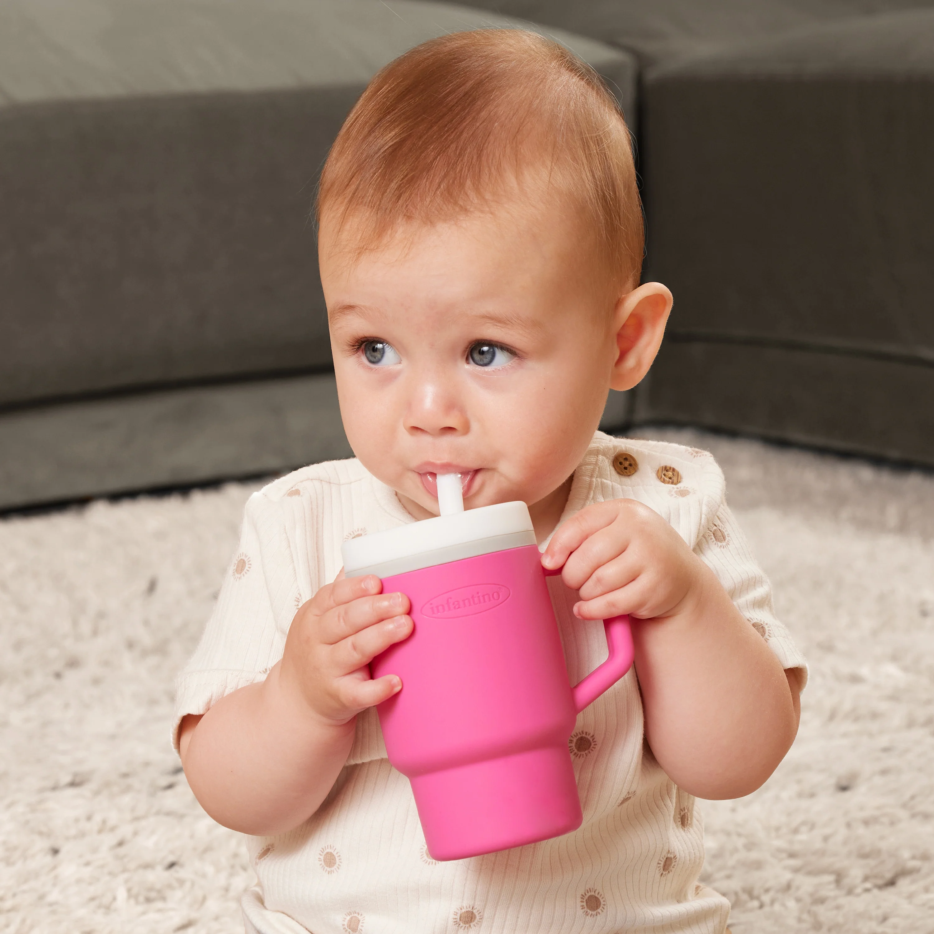 My 1st Tumbler™ Silicone 9oz - Bubble Gum - Image 7