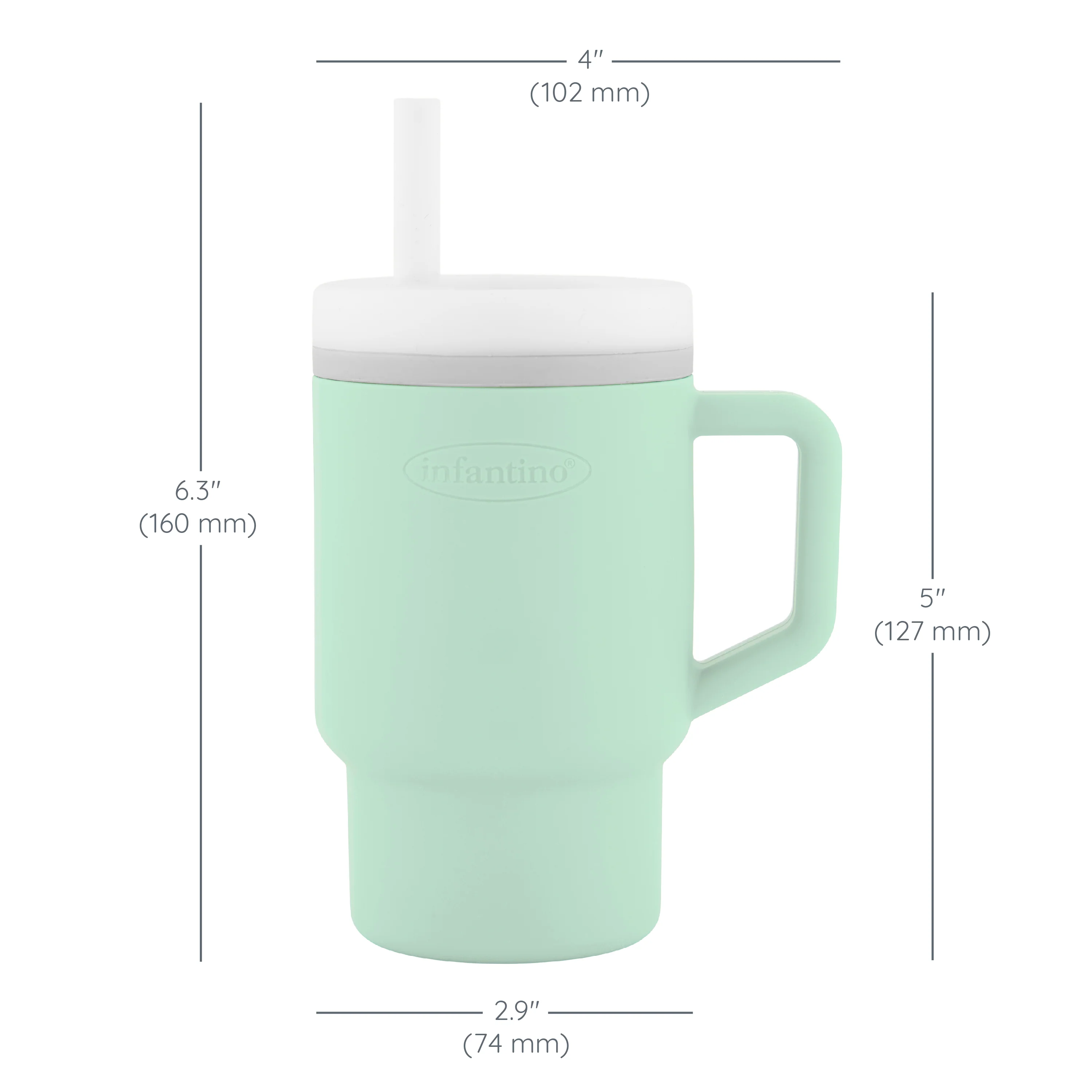 My 1st Tumbler™ Silicone 9oz - Cool Mint - Image 6