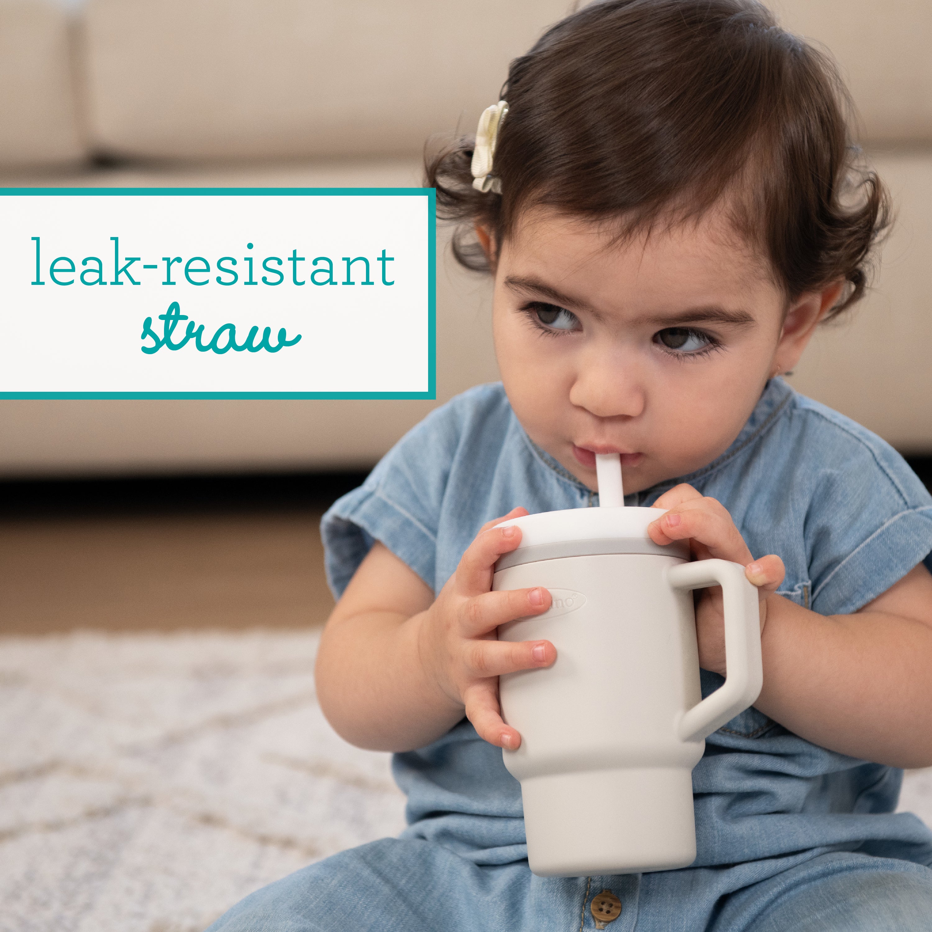 My 1st Tumbler™ Silicone 9oz - Cream - Image 3