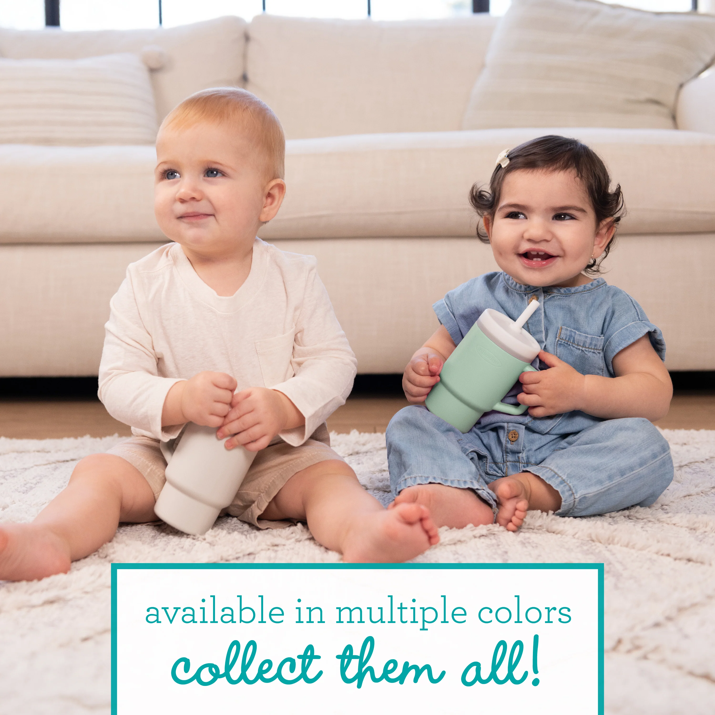 My 1st Tumbler™ Silicone 9oz - Cream - Image 4