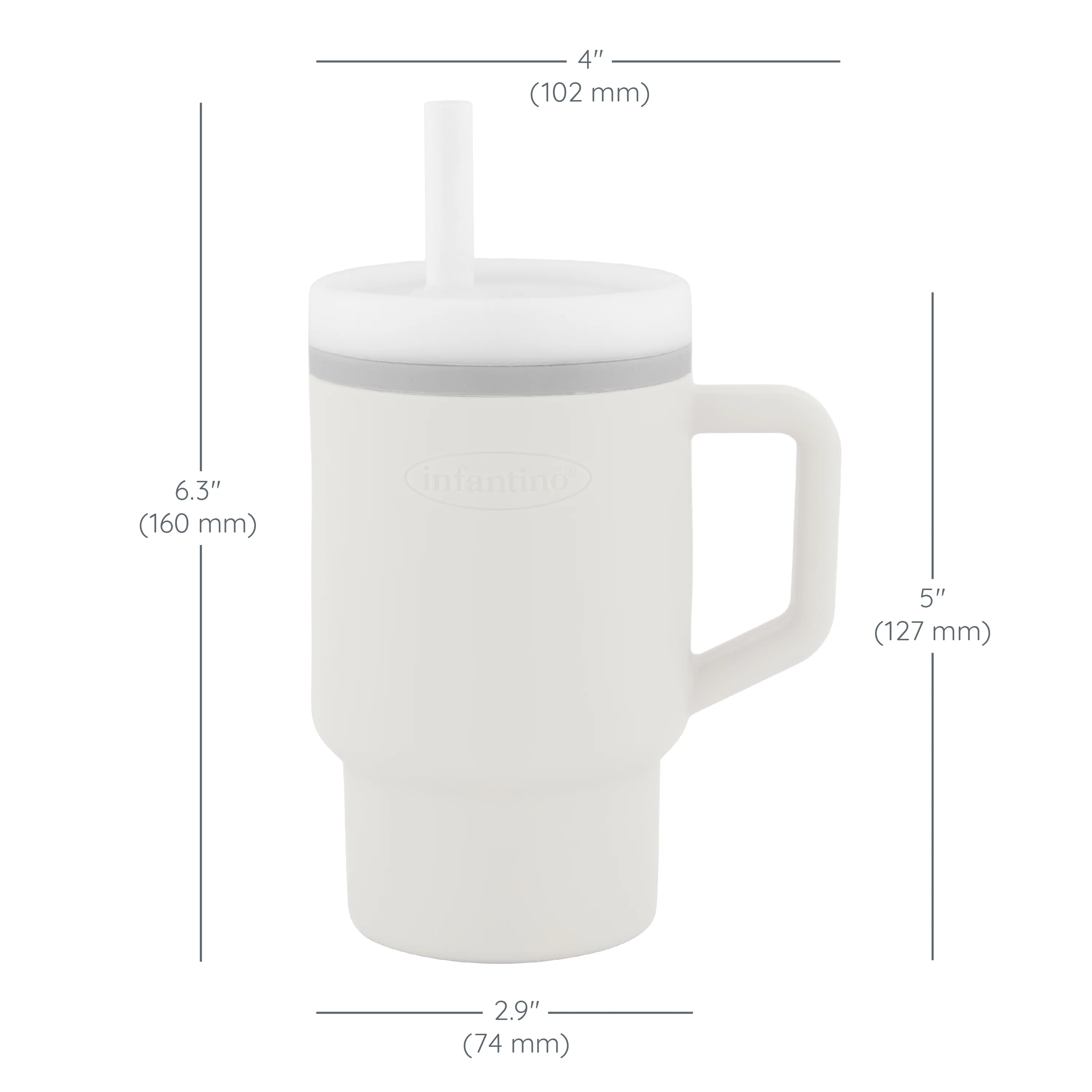 My 1st Tumbler™ Silicone 9oz - Cream - Image 6