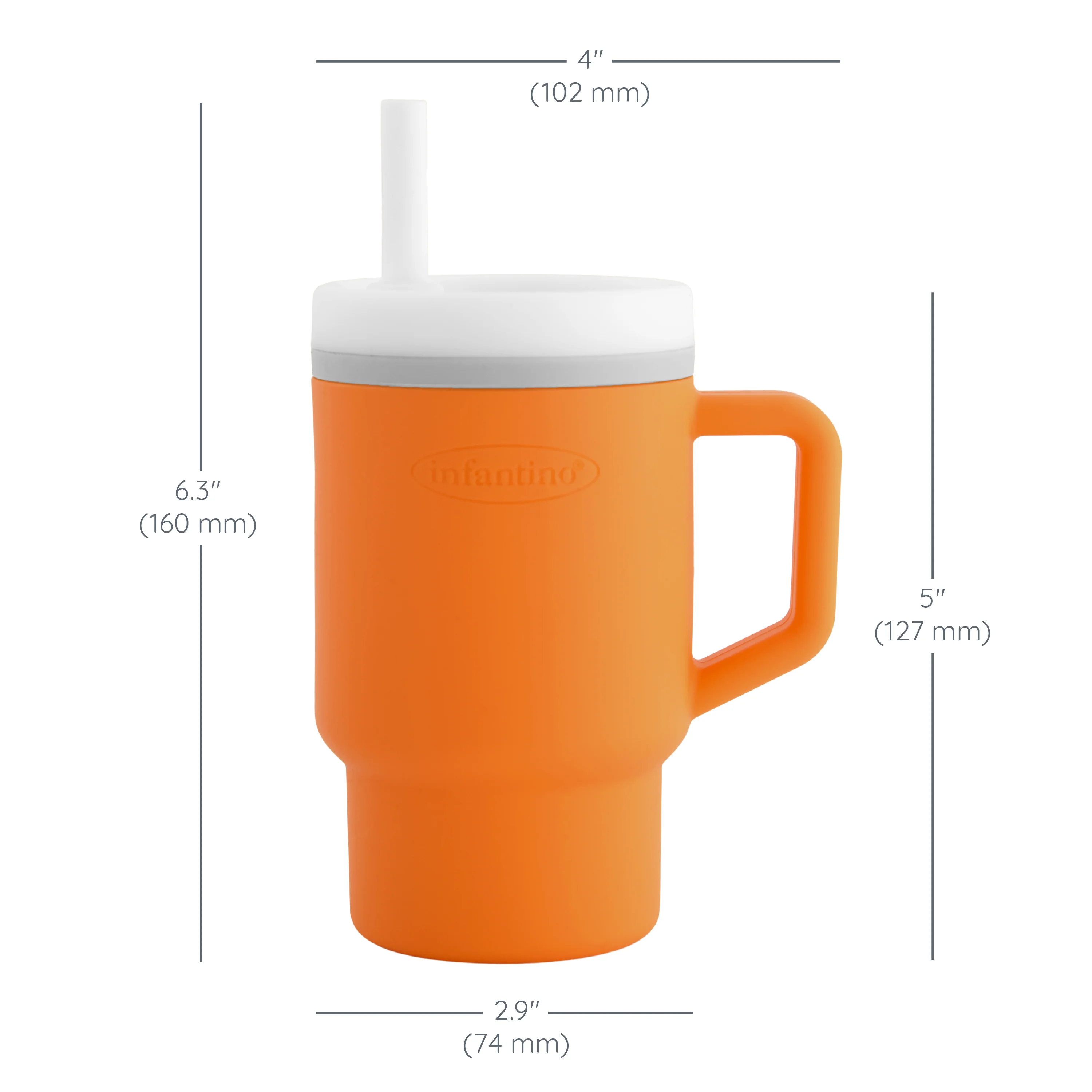 My 1st Tumbler™ Silicone 9oz - Creamsicle - Image 6