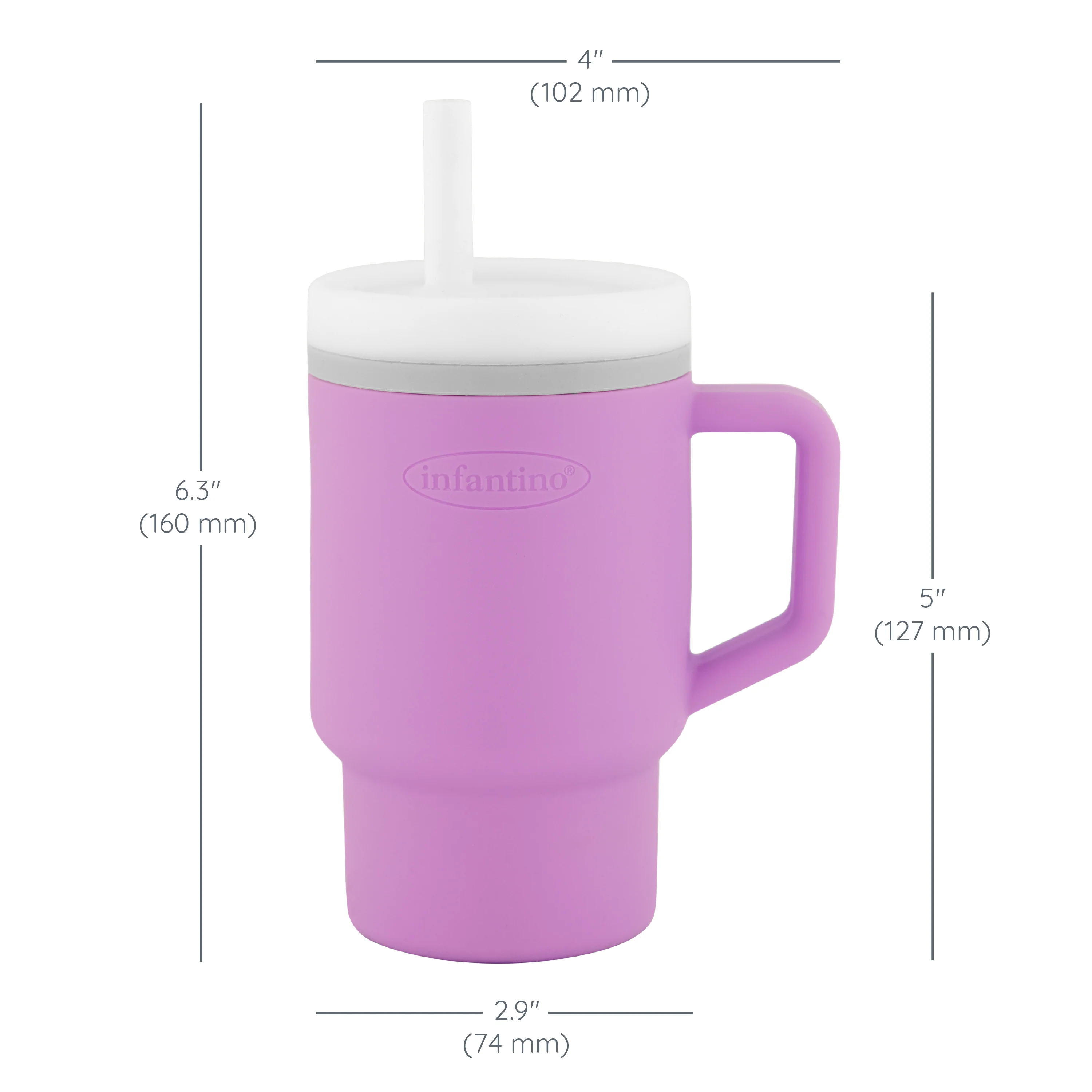 My 1st Tumbler™ Silicone 9oz - Lilac - Image 6