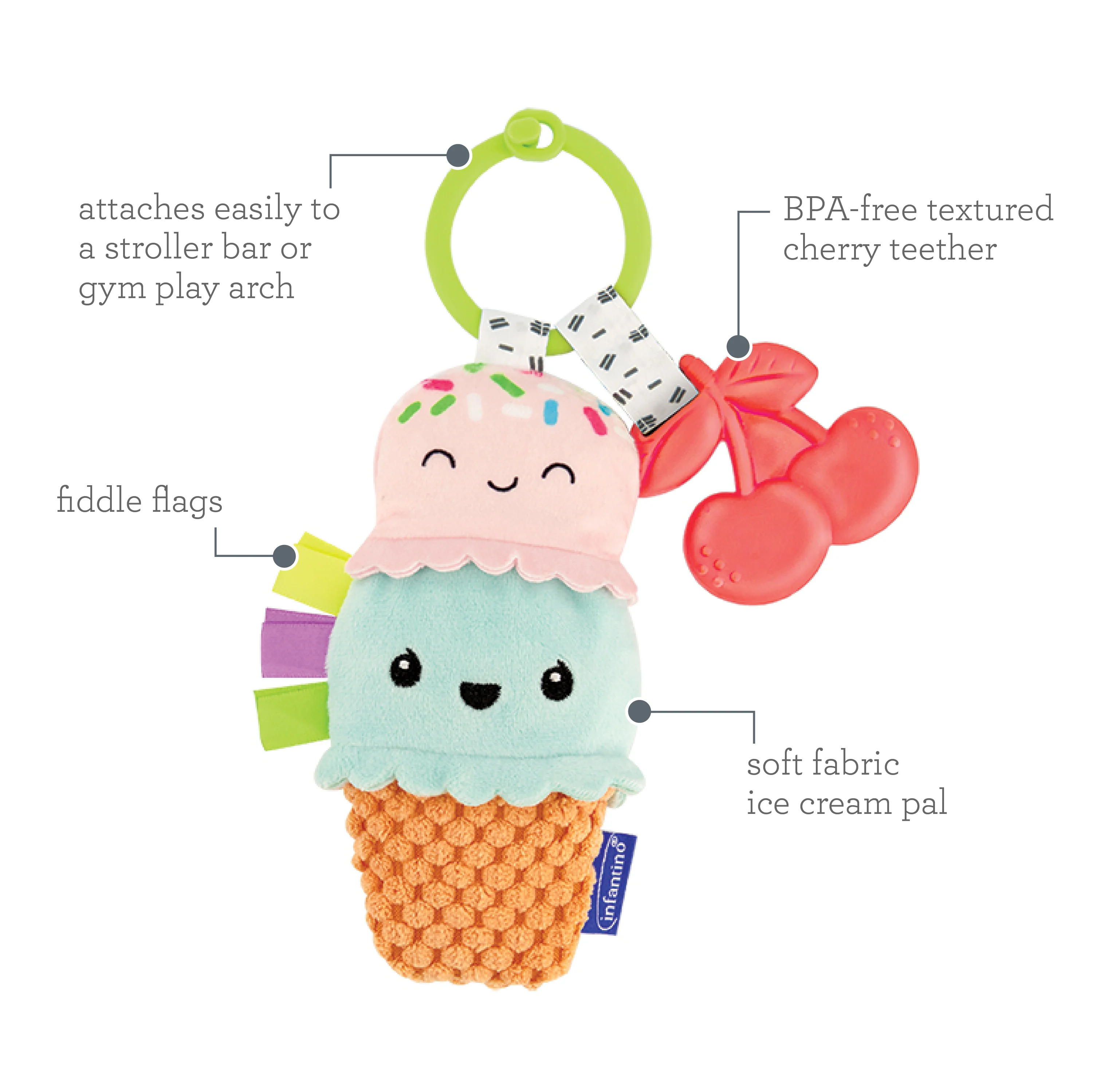 Plushy Pal & Teether Ice Cream - Image 5
