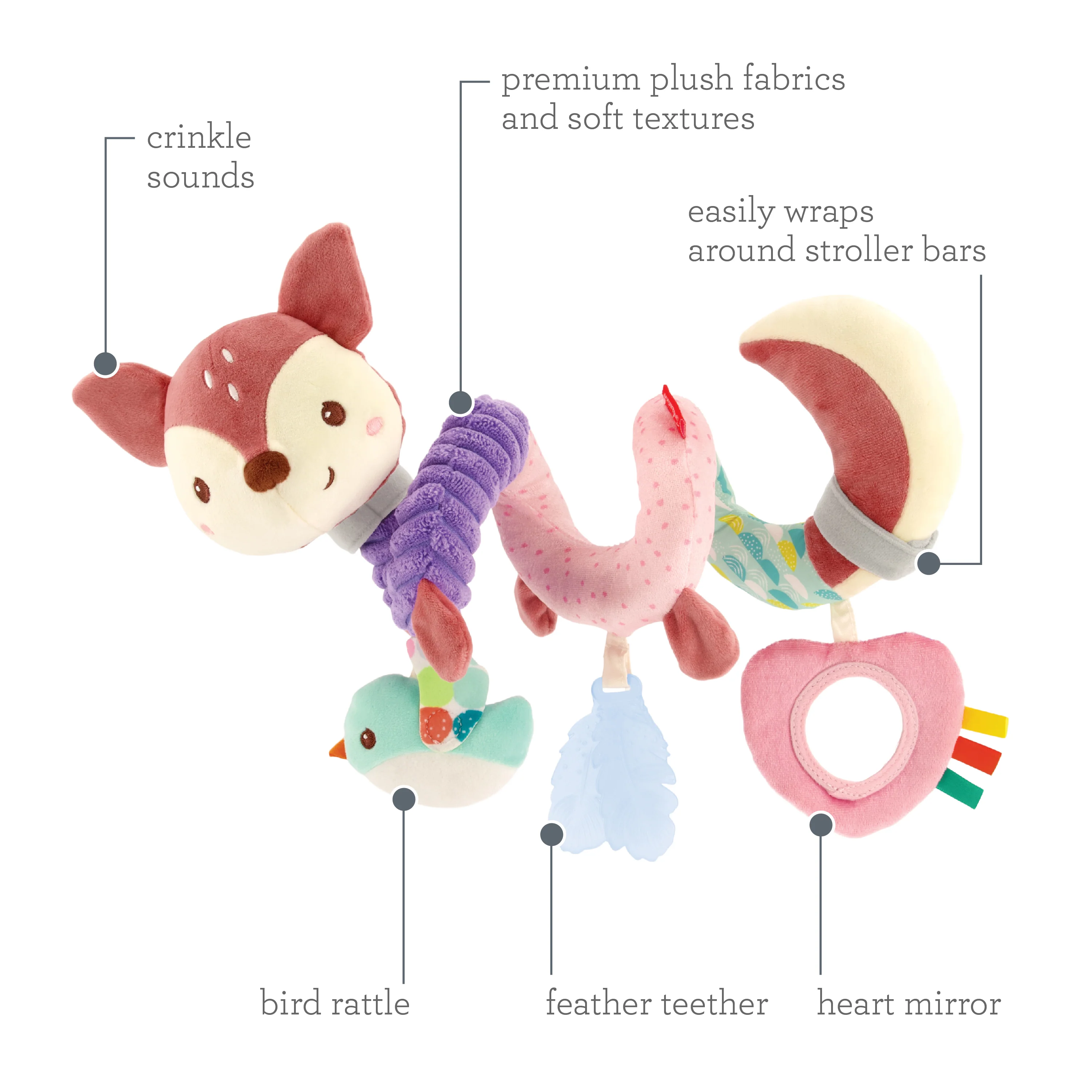 Spiral Activity Toy Deer - Image 5