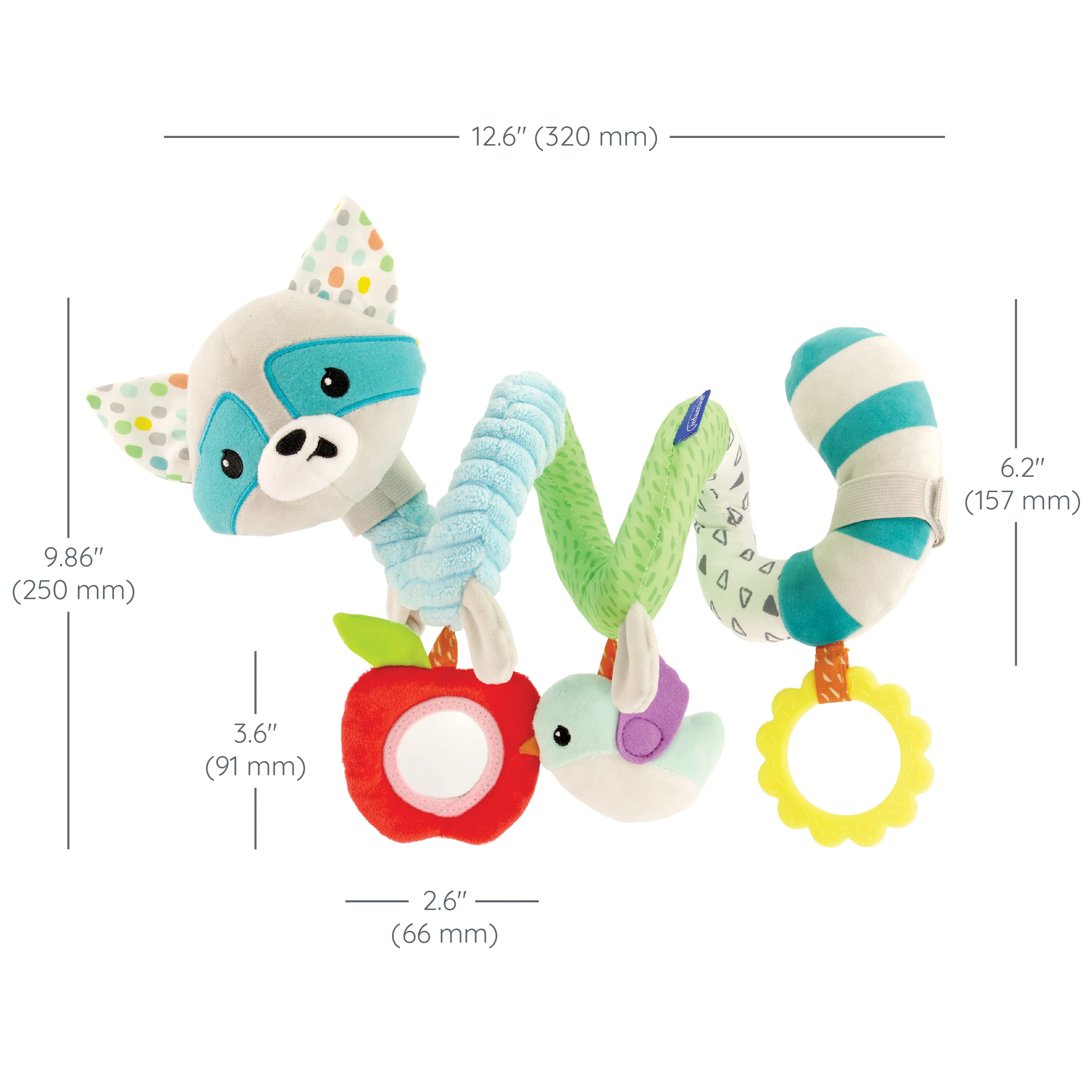Spiral Activity Toy Raccoon - Image 7