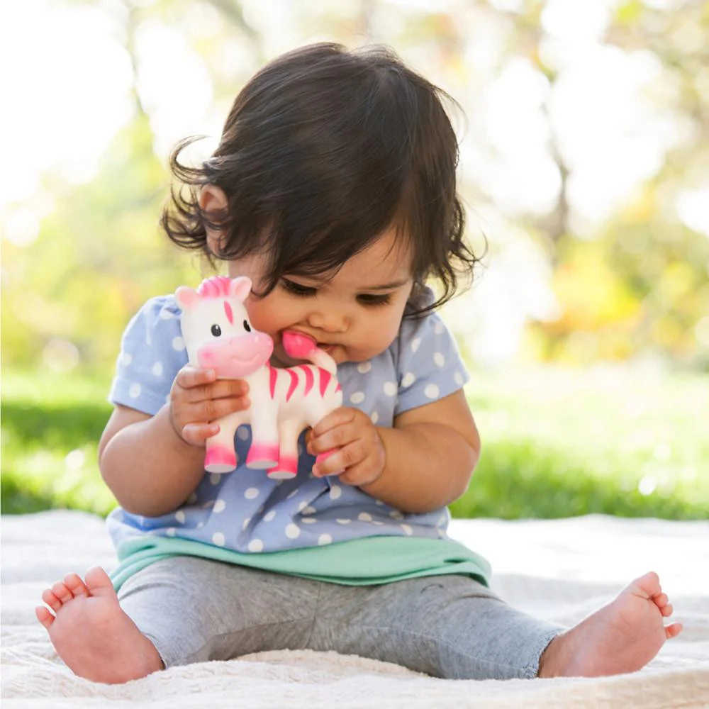 Squeeze & Teethe Zebra™ Pink - Image 3