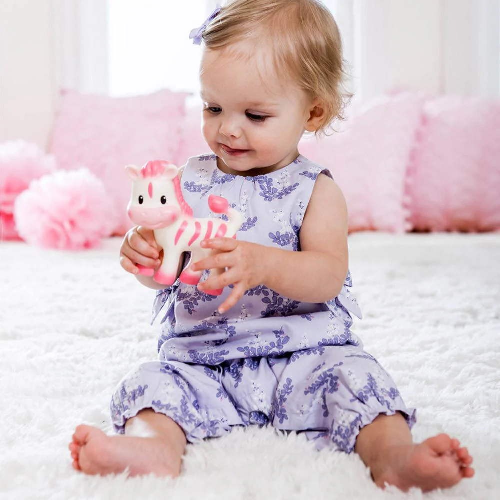 Squeeze & Teethe Zebra™ Pink - Image 4
