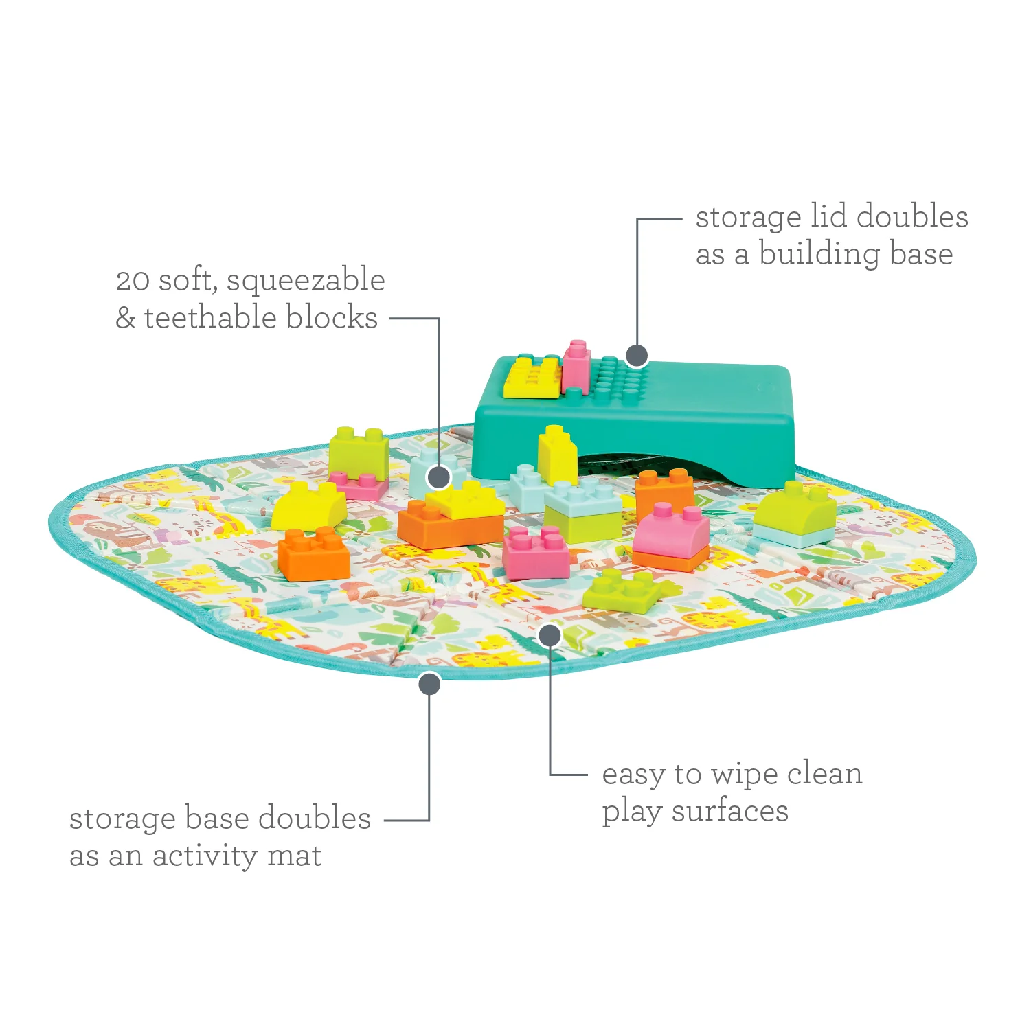 Super Soft 1st Building Blocks Activity Station - Image 5