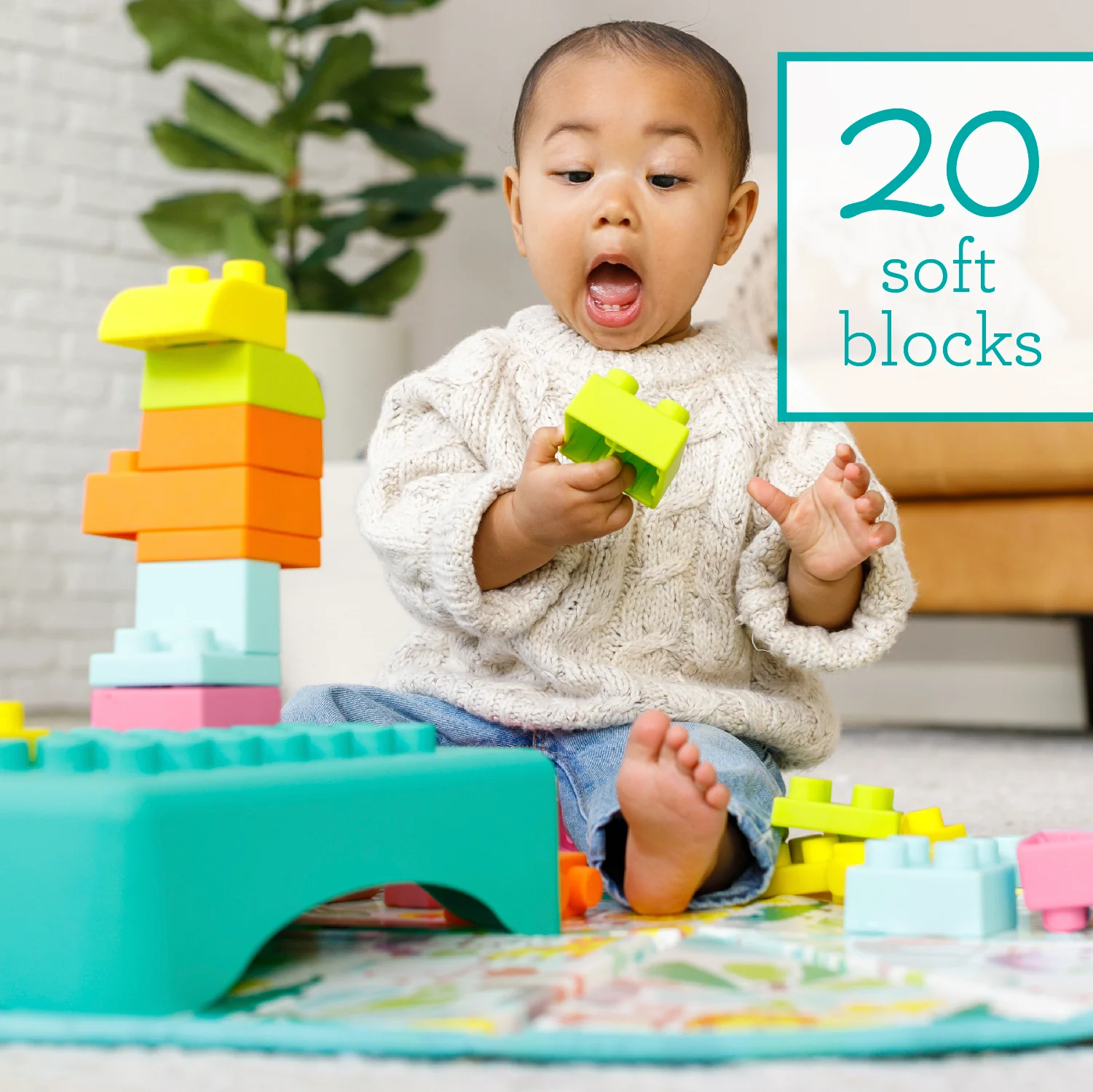 Super Soft 1st Building Blocks Activity Station - Image 8